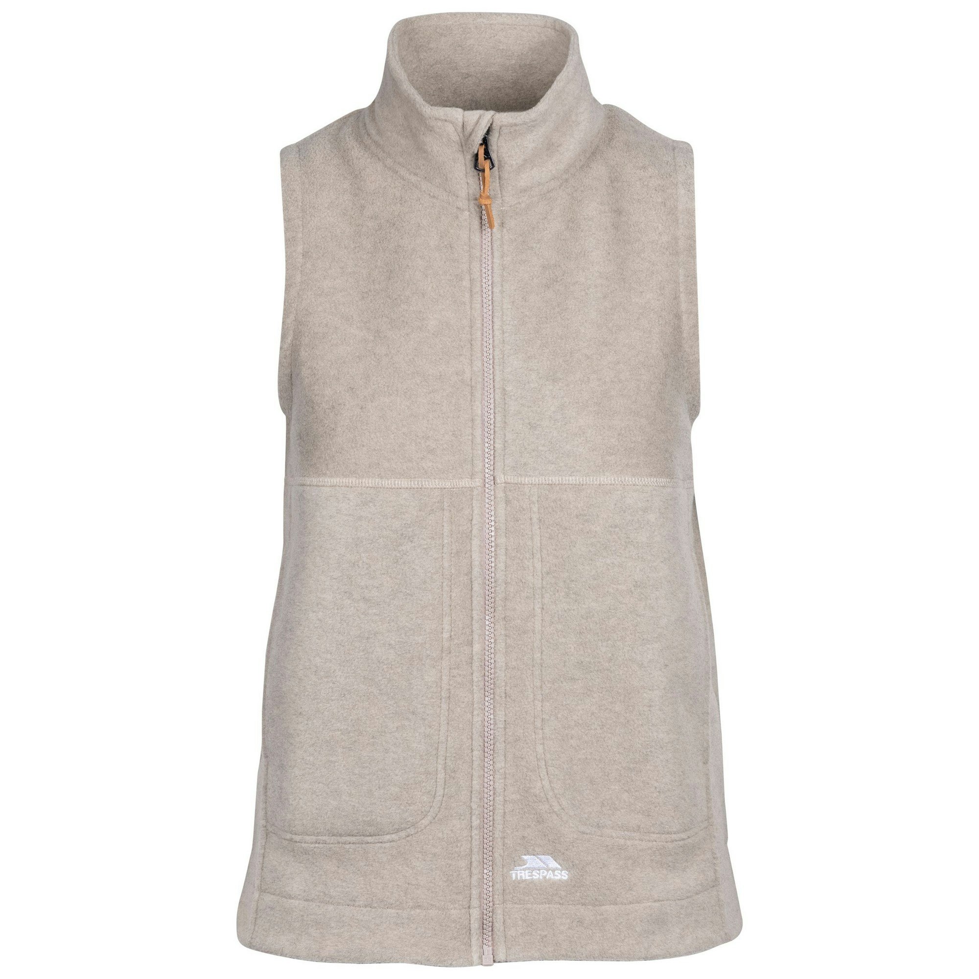 Trespass Women's Talkative Fleece At200 Gilet - Oatmilk Marl - Oatmilk Marl - Size 16 Uk