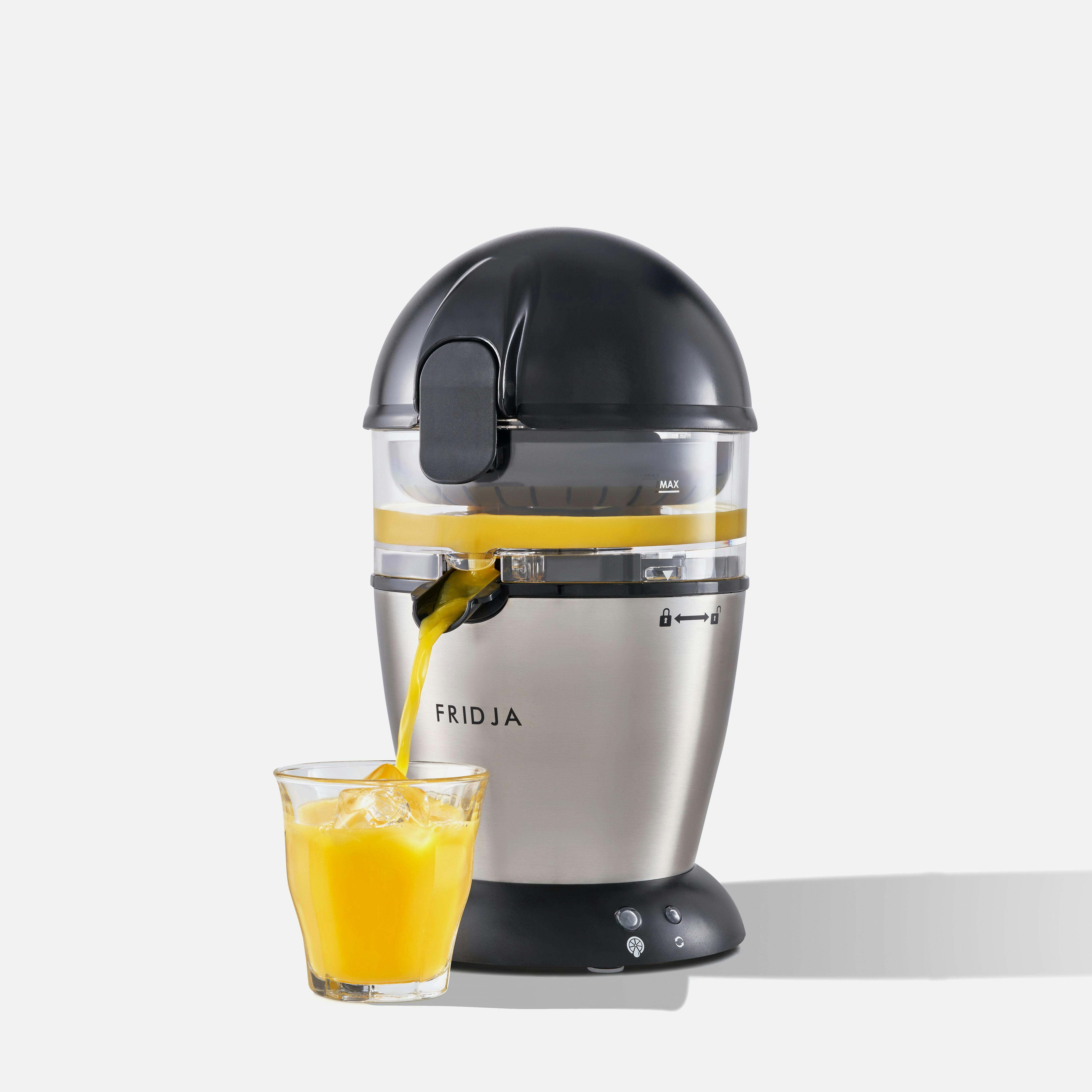 Fridja F900 Automatic Citrus Juicer - Electric Juicer For Oranges, Lemons, Limes And Grapefruits, Quiet And Easy To Clean