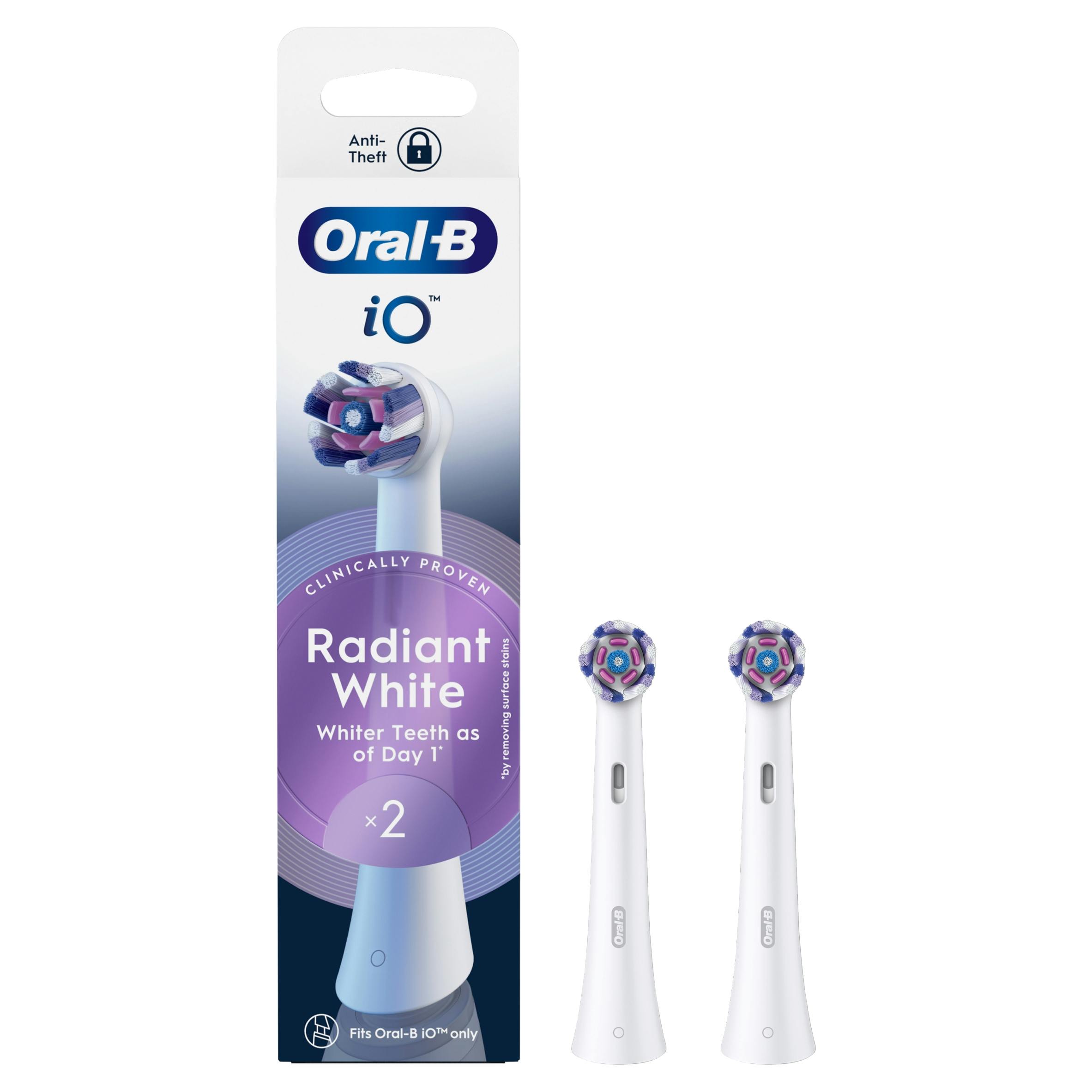 Oral-B White Io Radiant Toothbrush Heads Refill 2 Pack - Image 12