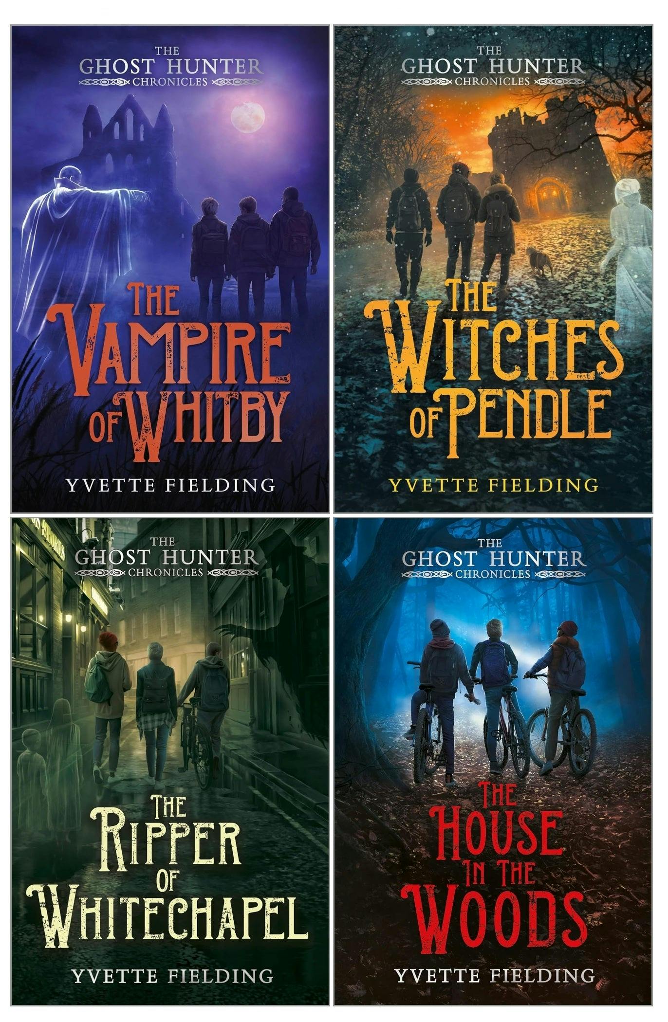 Various Publishers The Ghost Hunter Chronicles 4 Books - Yvette Fielding(The House In The Woods, The Ripper Of Whitechapel, The Witches Of Pendle, The Vampire Of Whitby)
