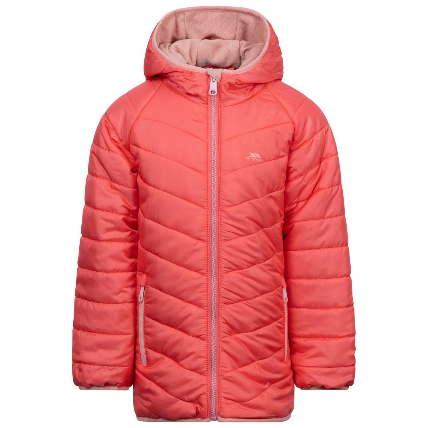 Trespass Orange Kids Valard Quilted Jacket - Soft - 3-4 Years - Soft - 100% Polyester