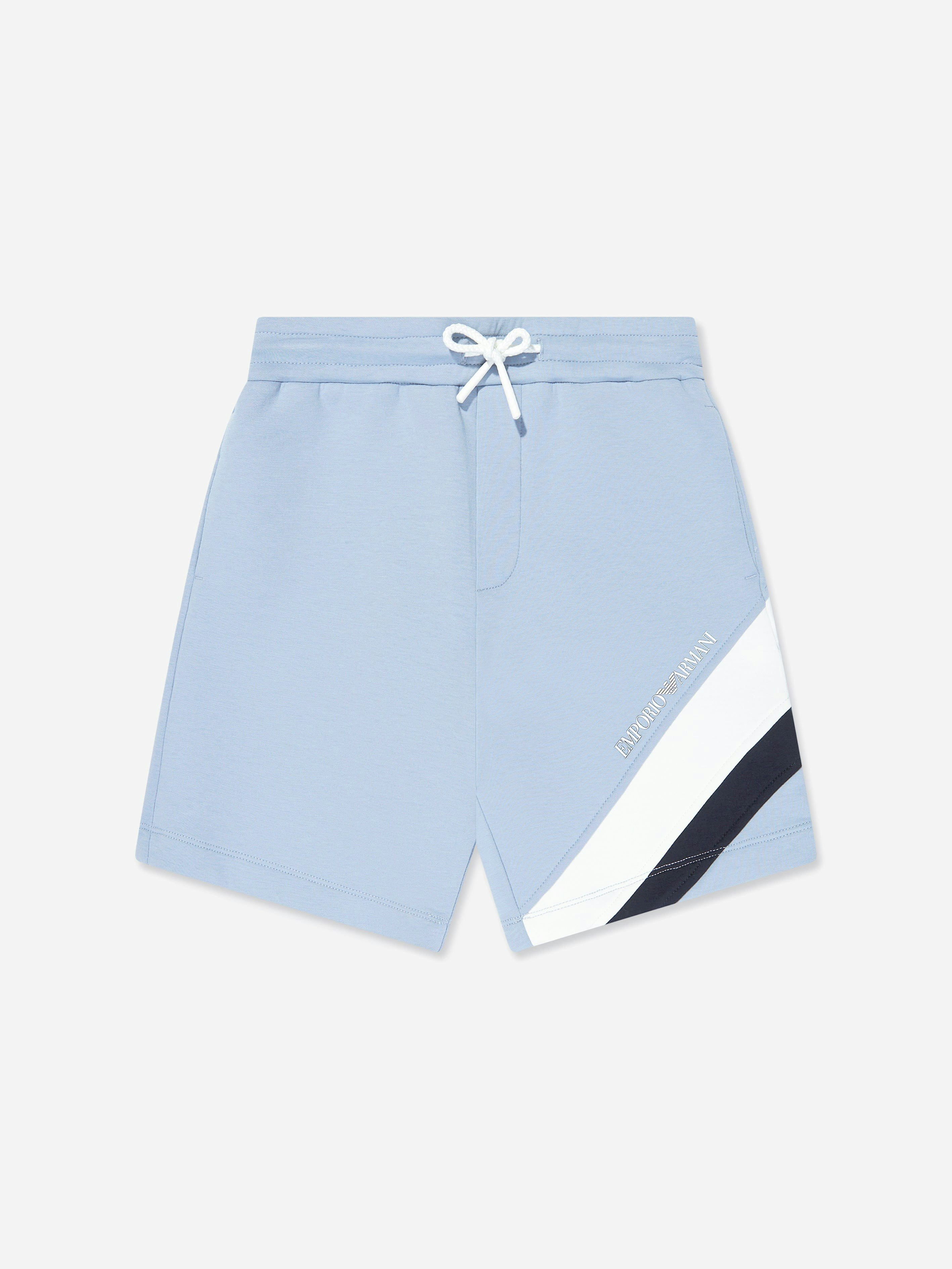 Emporio Armani Boys Blue Bermuda Shorts In - 4 Yrs
