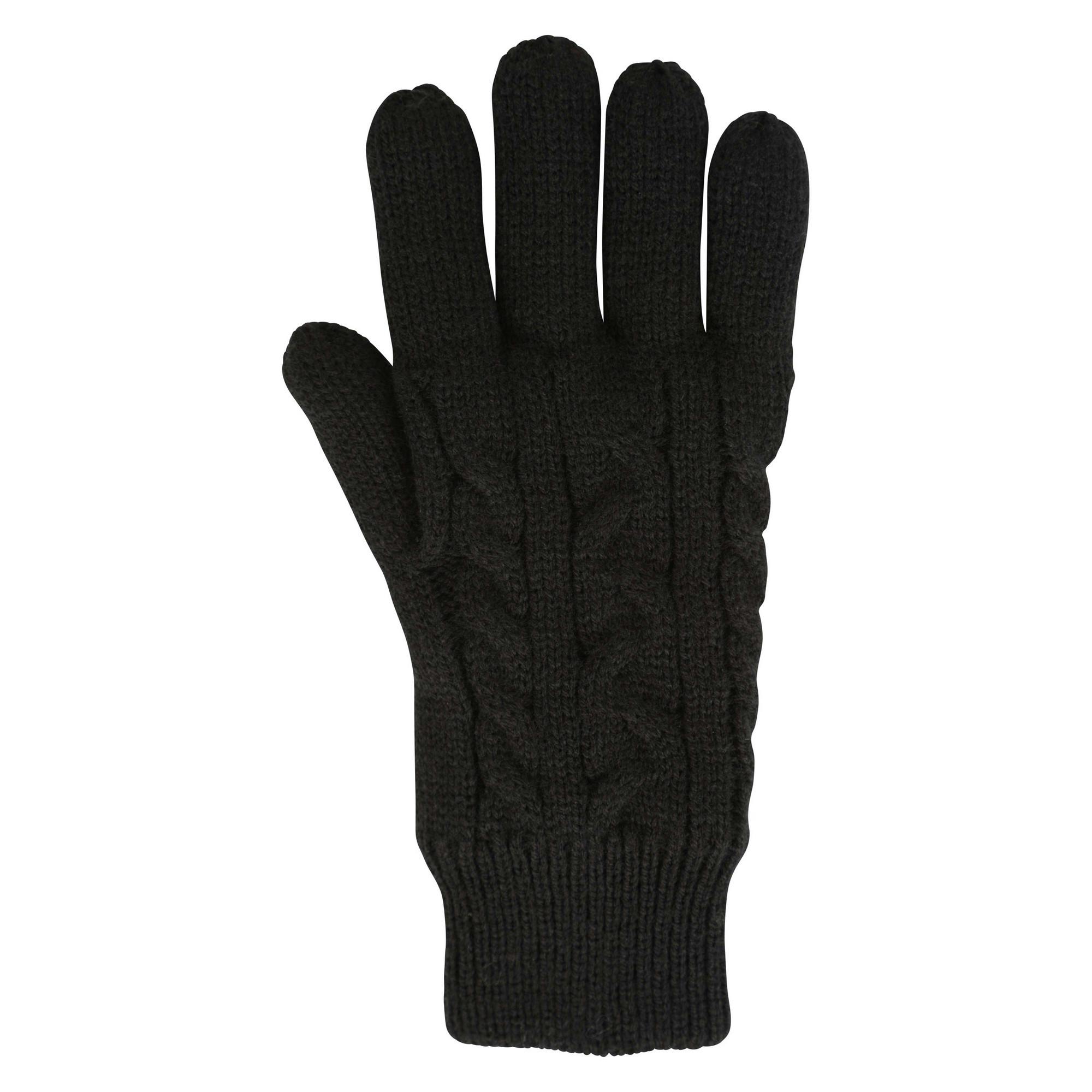 Mountain Warehouse Women's Black Isotherm Plush Gloves - One Size