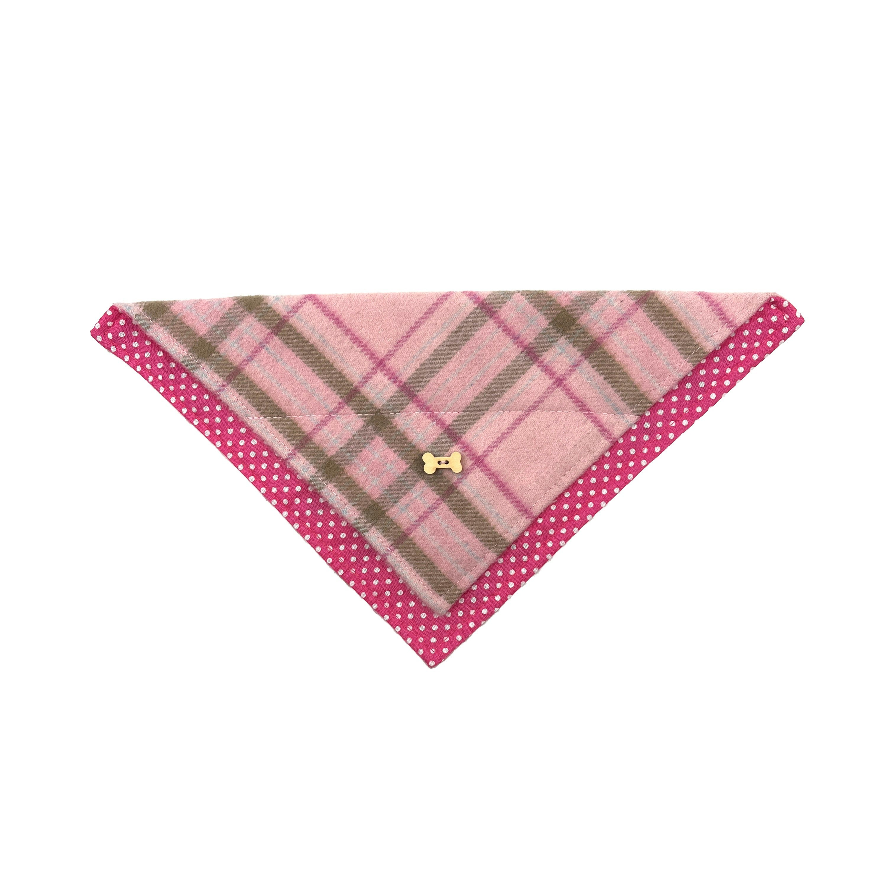 Heritage Traditions Pink Heritage Hounds Tartan Dog Bandana - Check