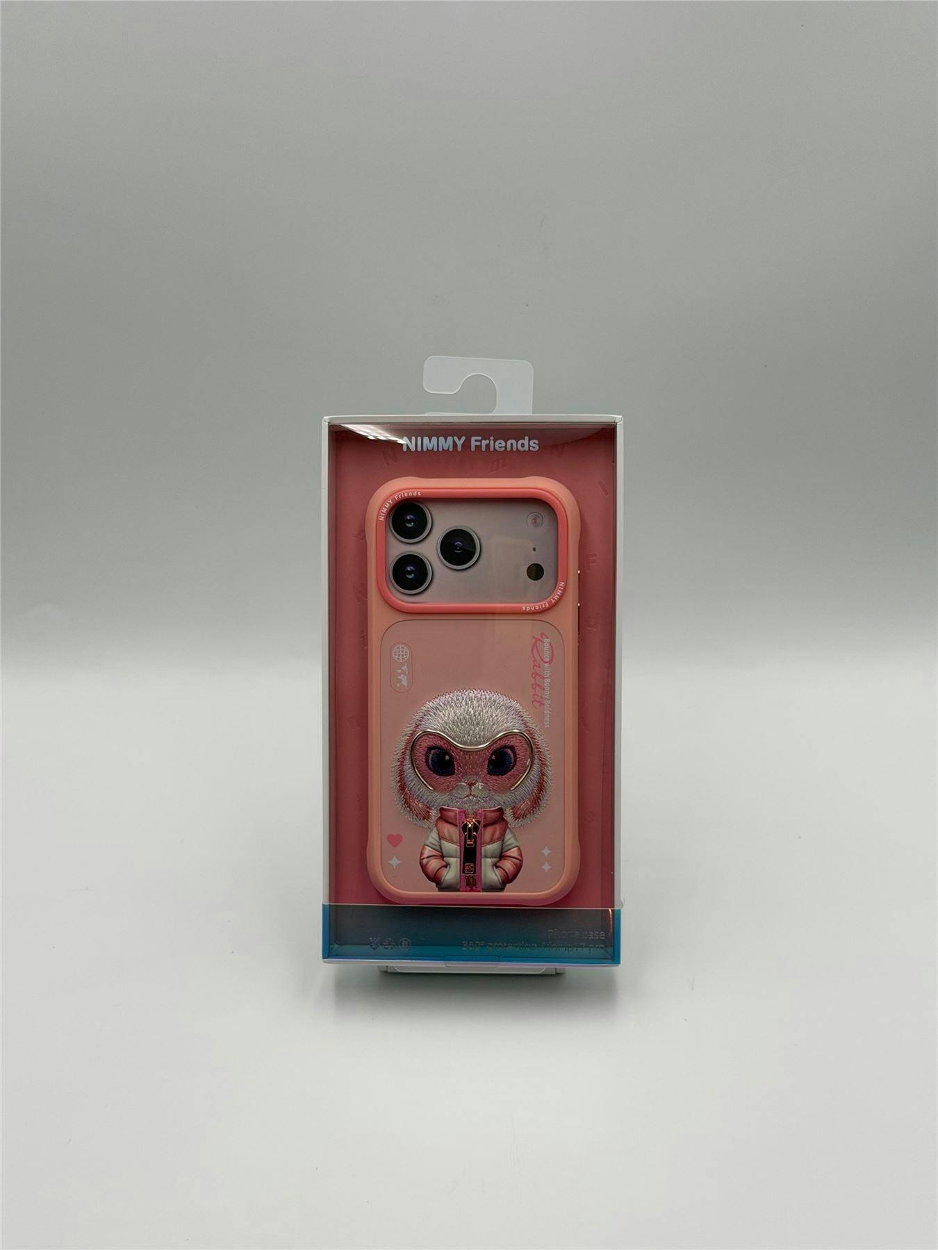 Nimmy Friends Pink Nimmy Cool & Cute 2.0 Rabbit Case With Magsafe For Iphone 17 Pro 6.3" - N-Kmll-Ip17-Pro-08-A