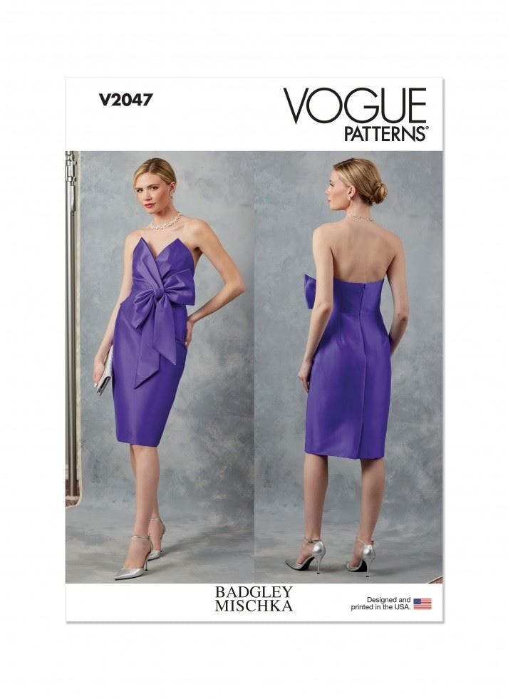 Vogue Women's Sewing Pattern 2047, Dresses For B5 (8-10-12-14-16) - Advanced - Y5 (18-20-22-24-26)