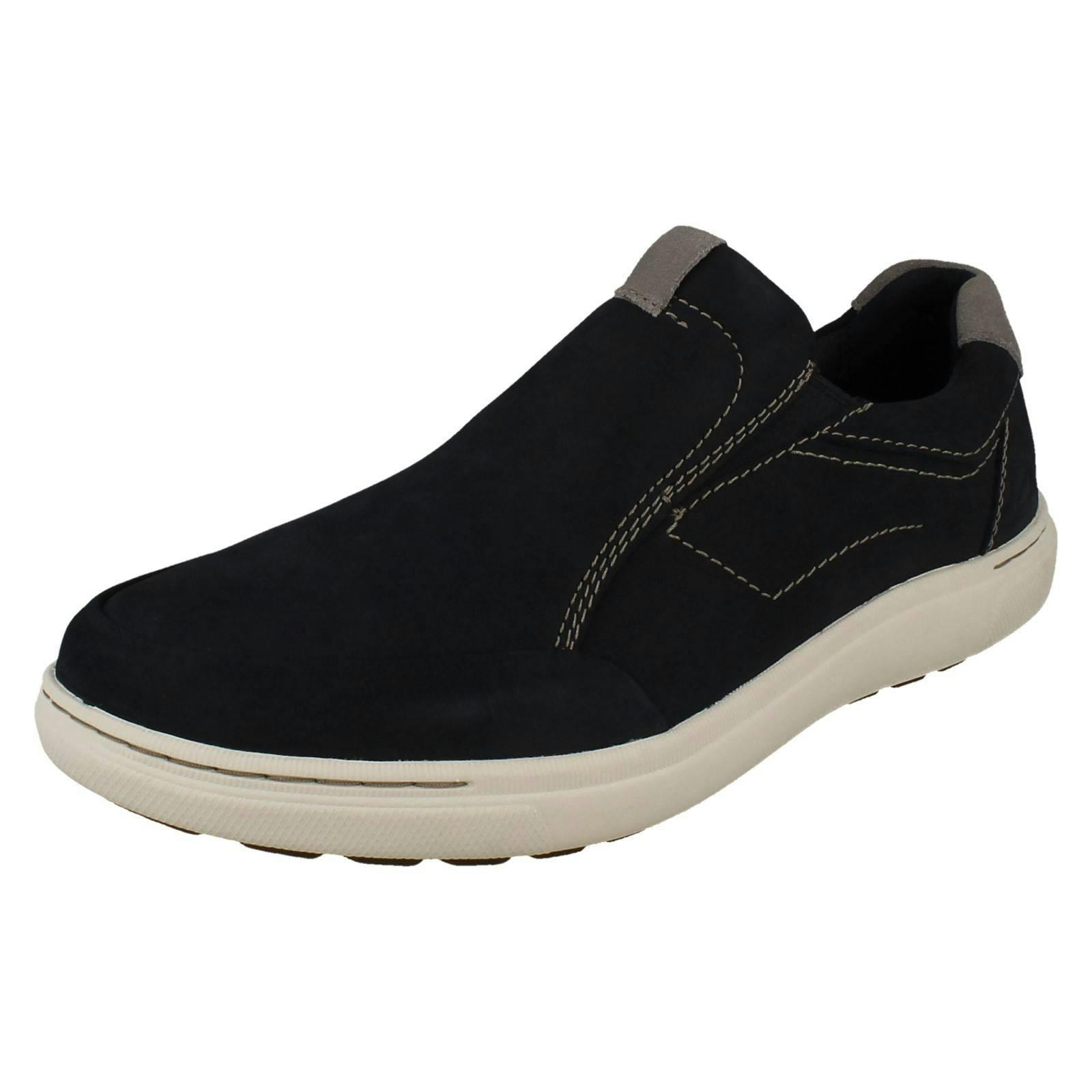 Clarks Men's Casual Slip On Shoes Mapstone Step - Navy - Uk 9.5