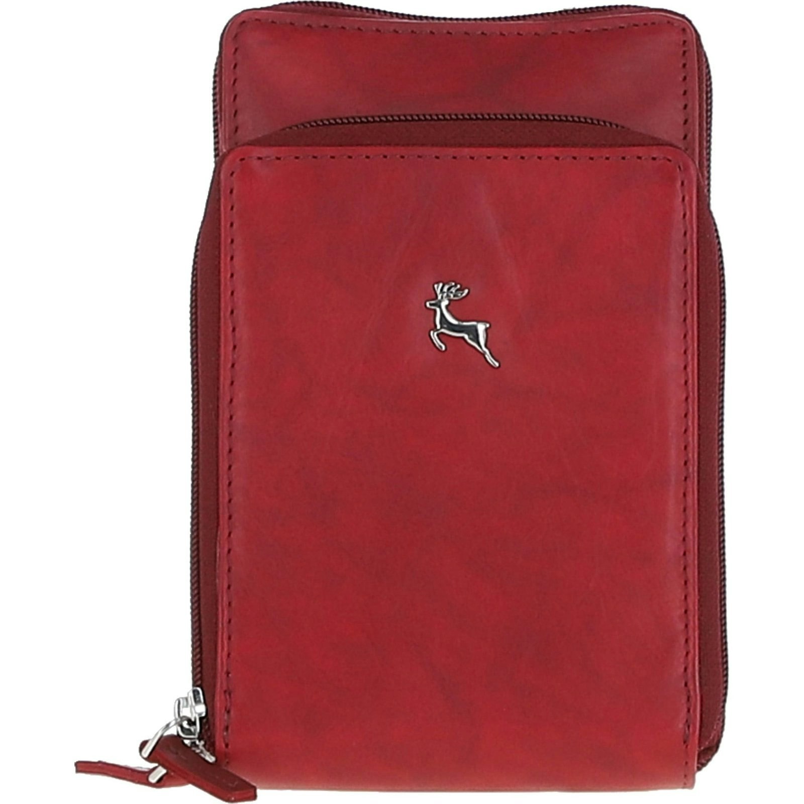 Ashwood Women's Bordeaux 'Aphrodite' Real Leather Crossbody Smart Phone Bag: Ph-2 - One Size - Leather