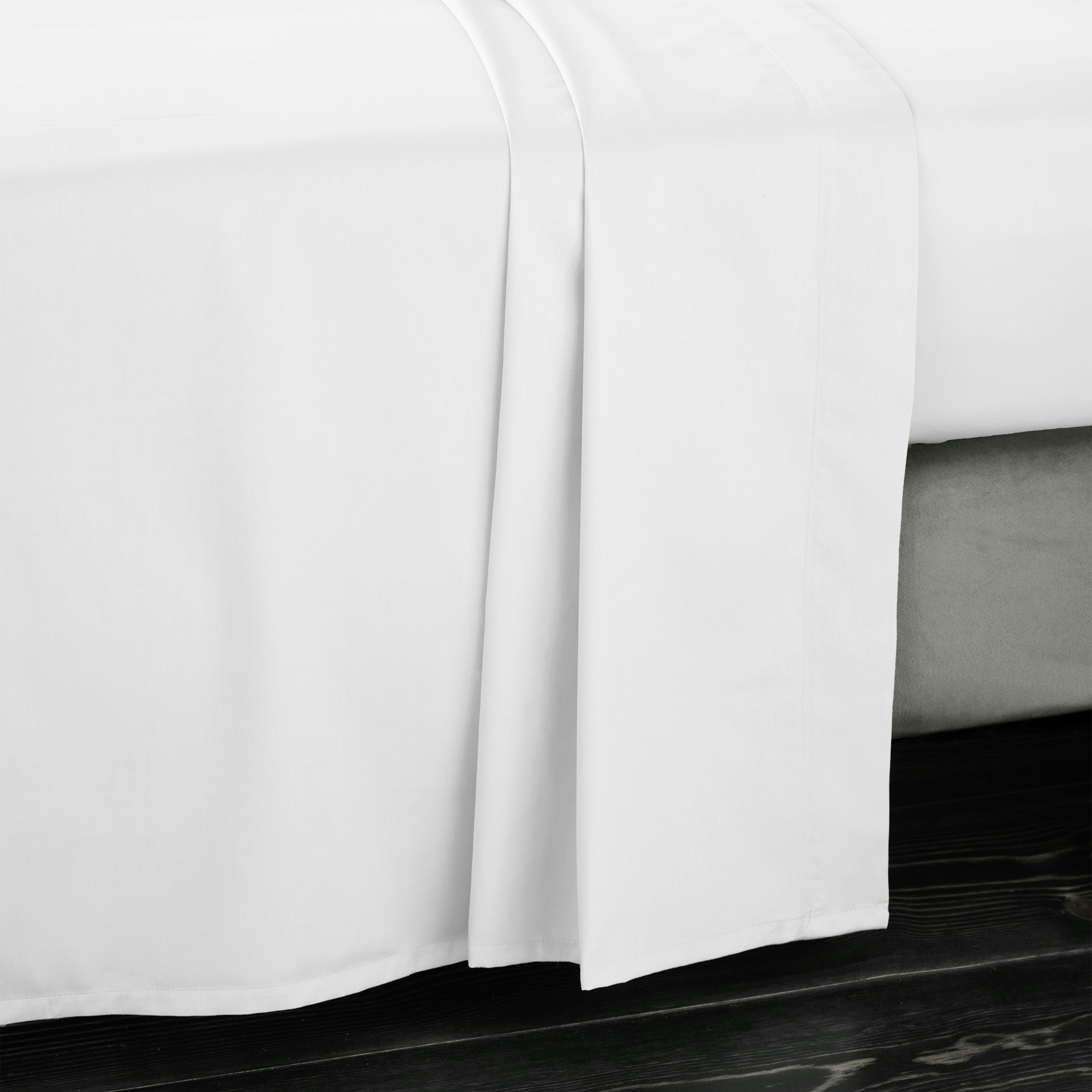 Bianca 400 Thread Count Cotton Sateen Flat Sheet - King