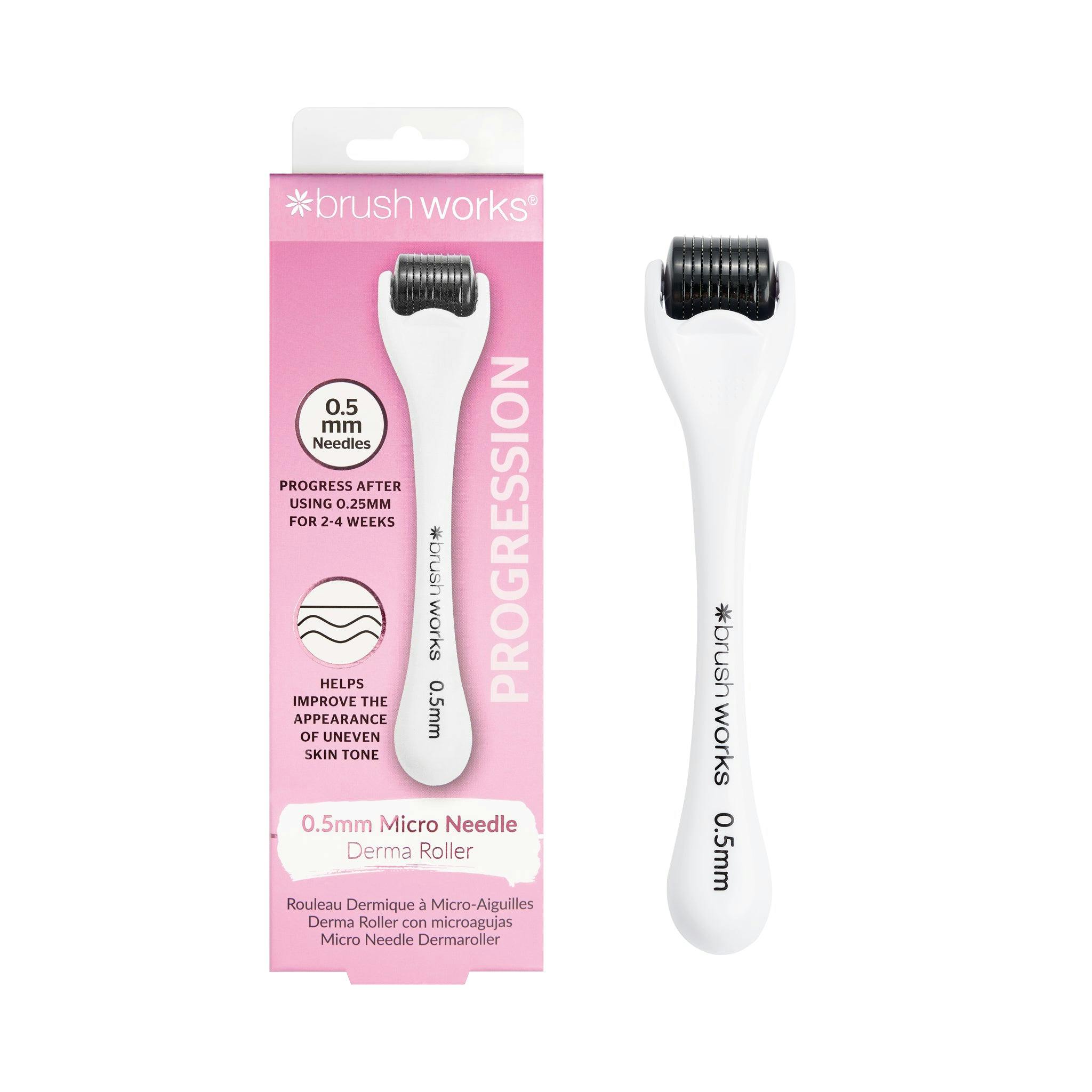 Brush Works Unisex White Micro Needle Derma Roller - 0.5Mm - Image 5