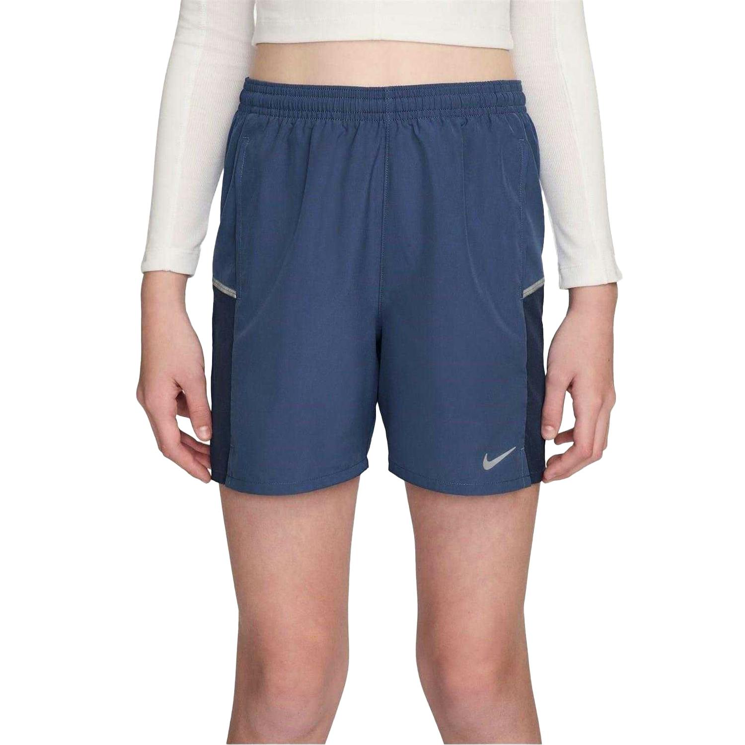 Nike Women's Light Miler Running Shorts - Navy - M - Navy - 100% Mixed