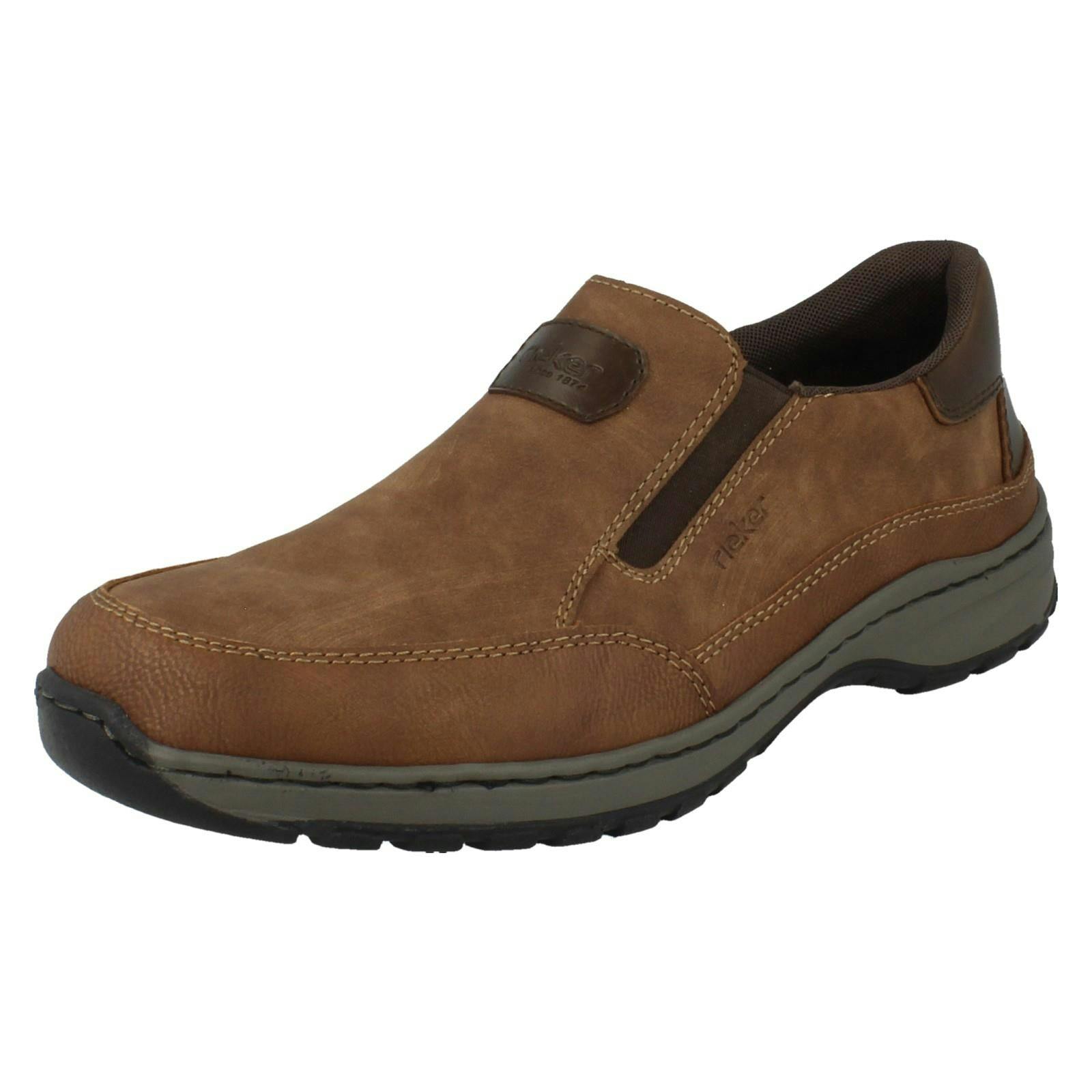 Rieker Men's Brown Extra Wide Fit Removable Insoles Casual Shoes 03365 - Uk 10.5