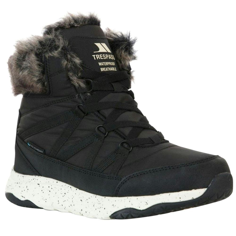 Trespass Women's Black Kenna Winter Boots - 4 Uk - 60% Eva/40% Textile