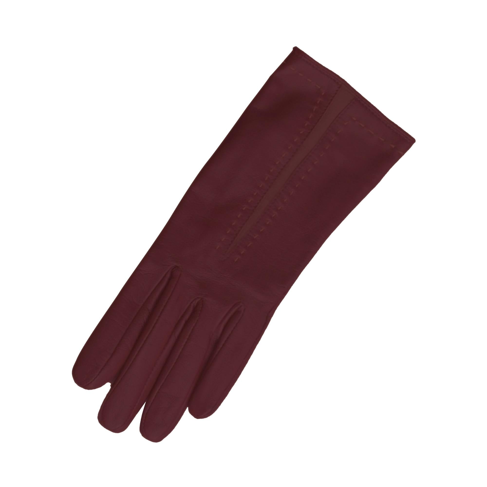 Eastern Counties Leather Women's Red Sadie Contrast Panel Gloves - Cranberry/Cranberry - Xl - Cranberry/Cranberry - 100% Leather