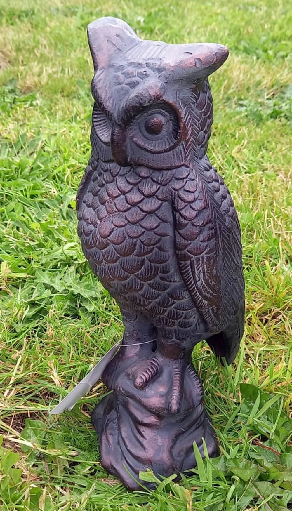 B&Q - Cast Iron Long Eared Owl Hand Finished With An Antique Verde Bronze Finish - Image 3