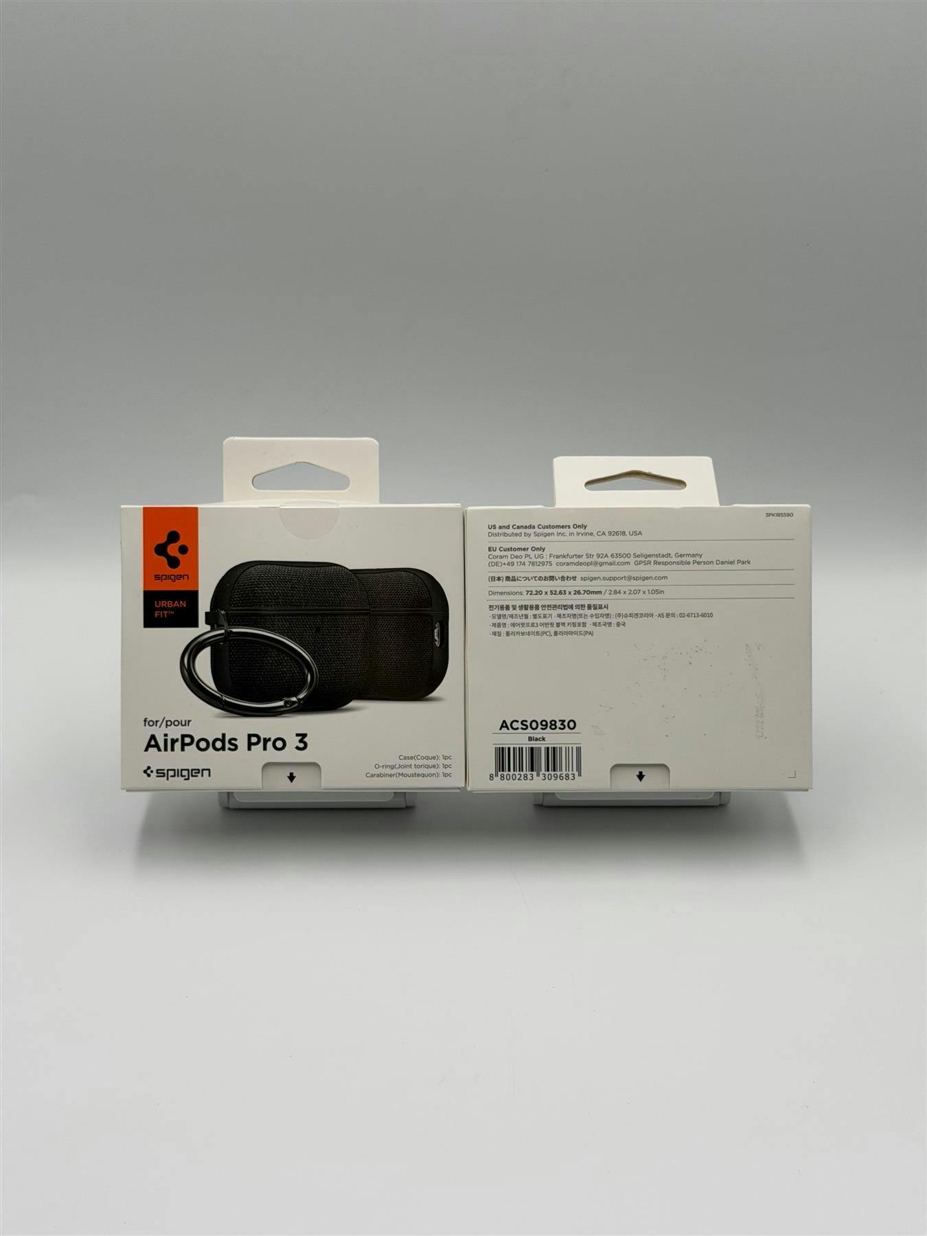 Spigen Black Urban Fit Case For Airpods Pro 3 - Acs09830