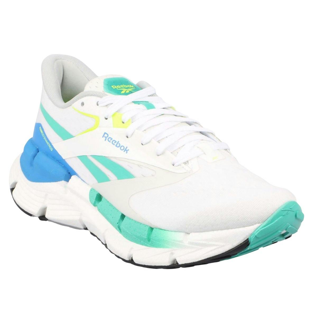 Reebok Men's White/Green Floatzig Symmetros Trainers - 5 Uk - 100% Mixed