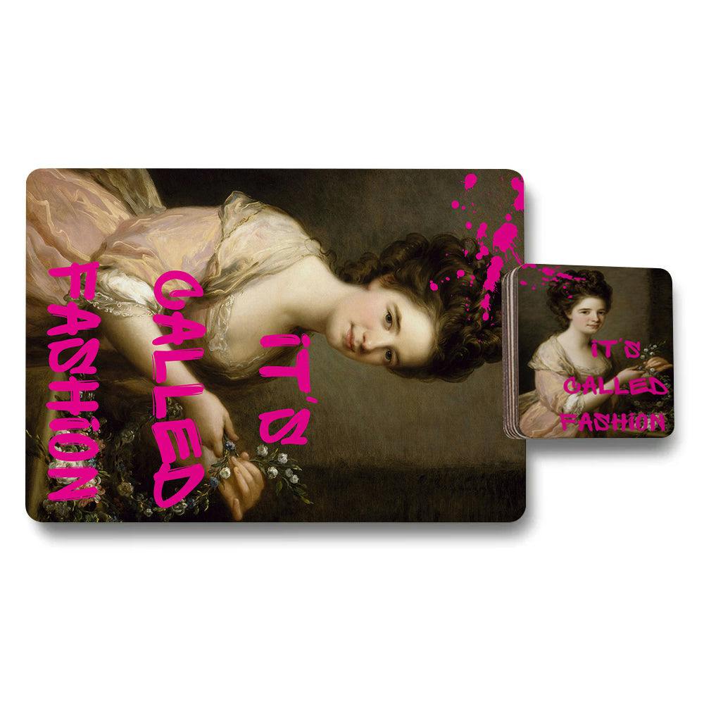 Rackhams Set Of 12 Placemats And Coasters 11X8 And 3.7X3.7 With Designer Artwork