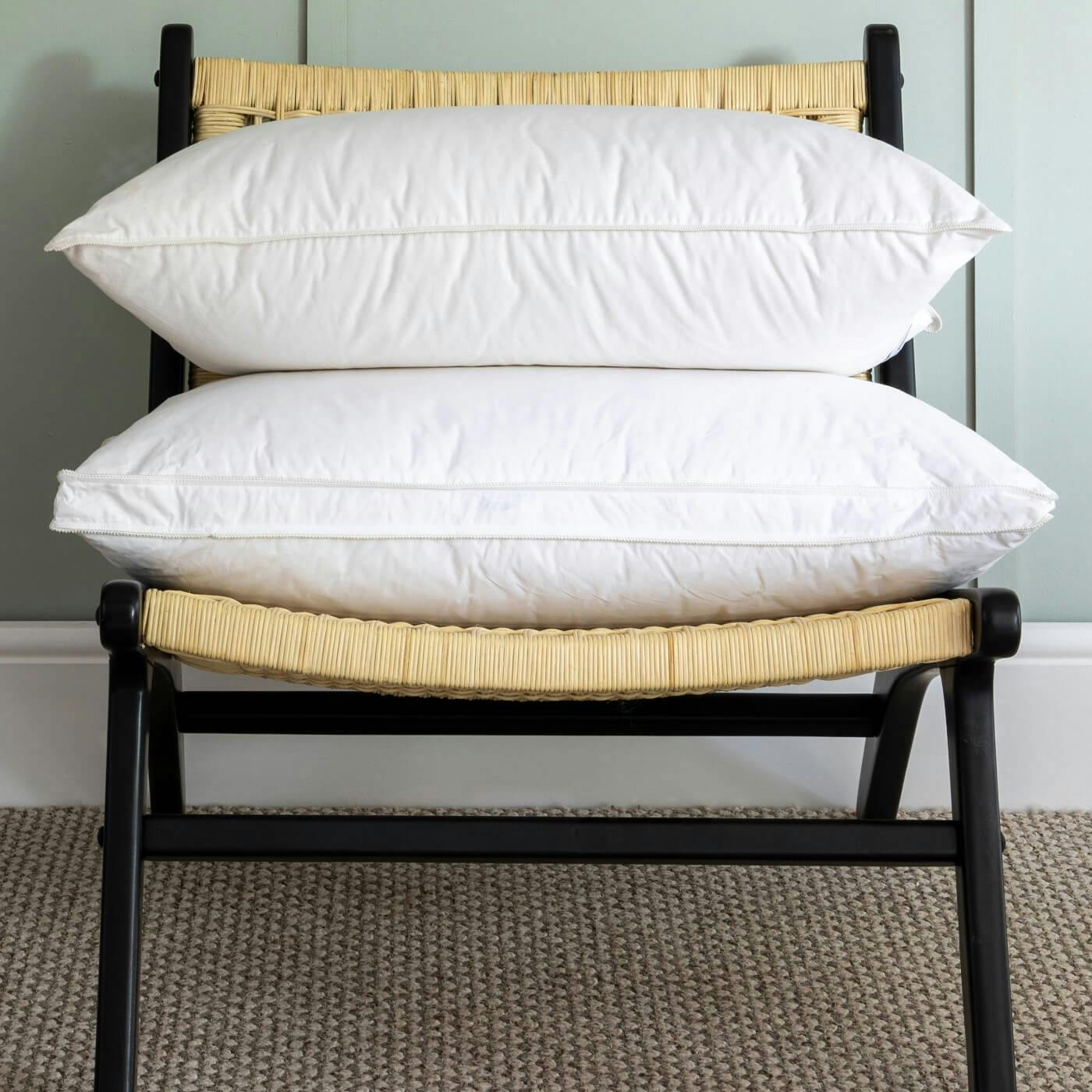 Rackhams Light 100% Canadian Goose Down Pillows - Medium/Firm - Standard - Single