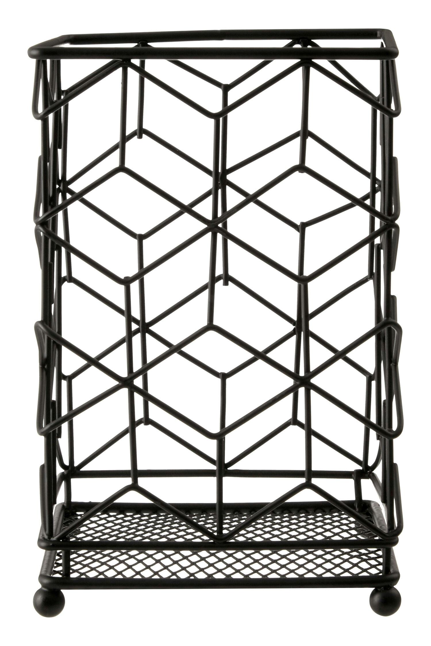 Premier Housewares Vertex Contour Utensil Holder, Black - Image 4