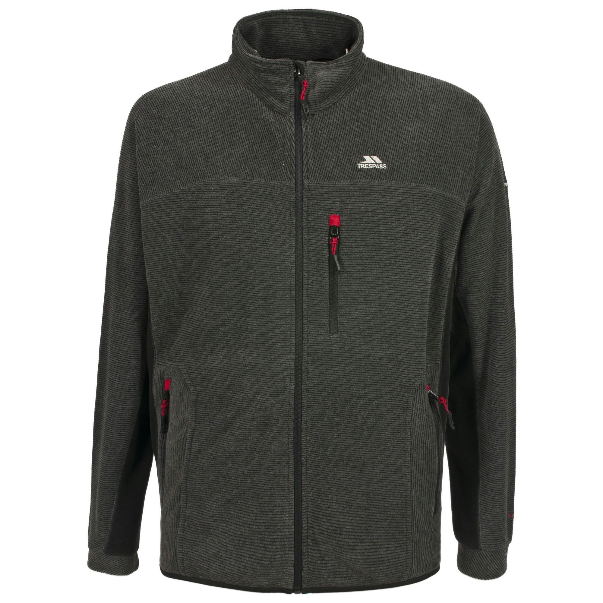 Trespass Men's Black Jynx Full Zip Fleece Jacket - M - 84% Polyester/16% Viscose