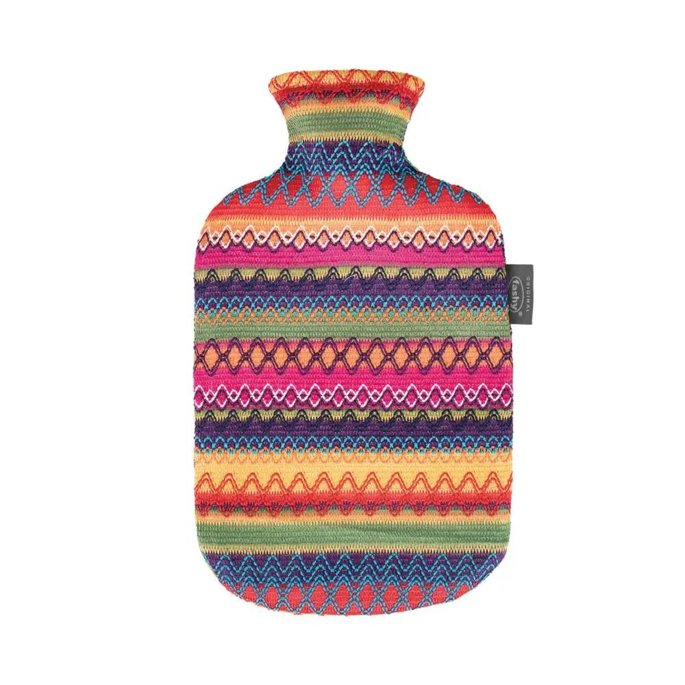 Fashy 2 Litre Hot Water Bottle With Knitted Cover