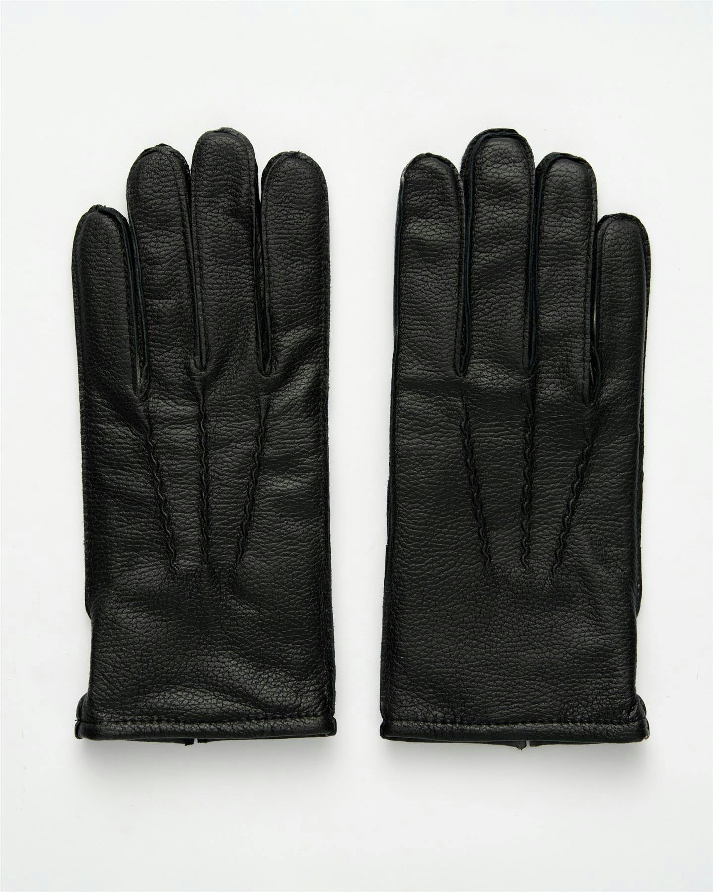 Gabicci Black Agabg01 Top Stitch Glove - S/M