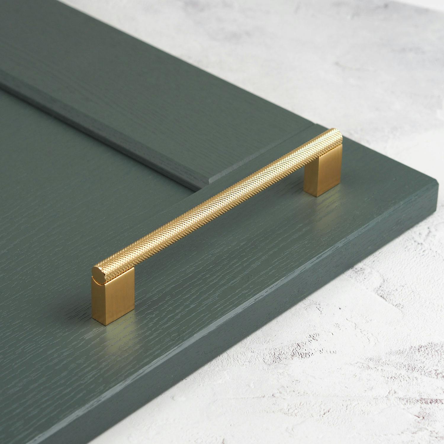 Rackhams Gold Knurled Brass Boss Handles - 160Mm Handle