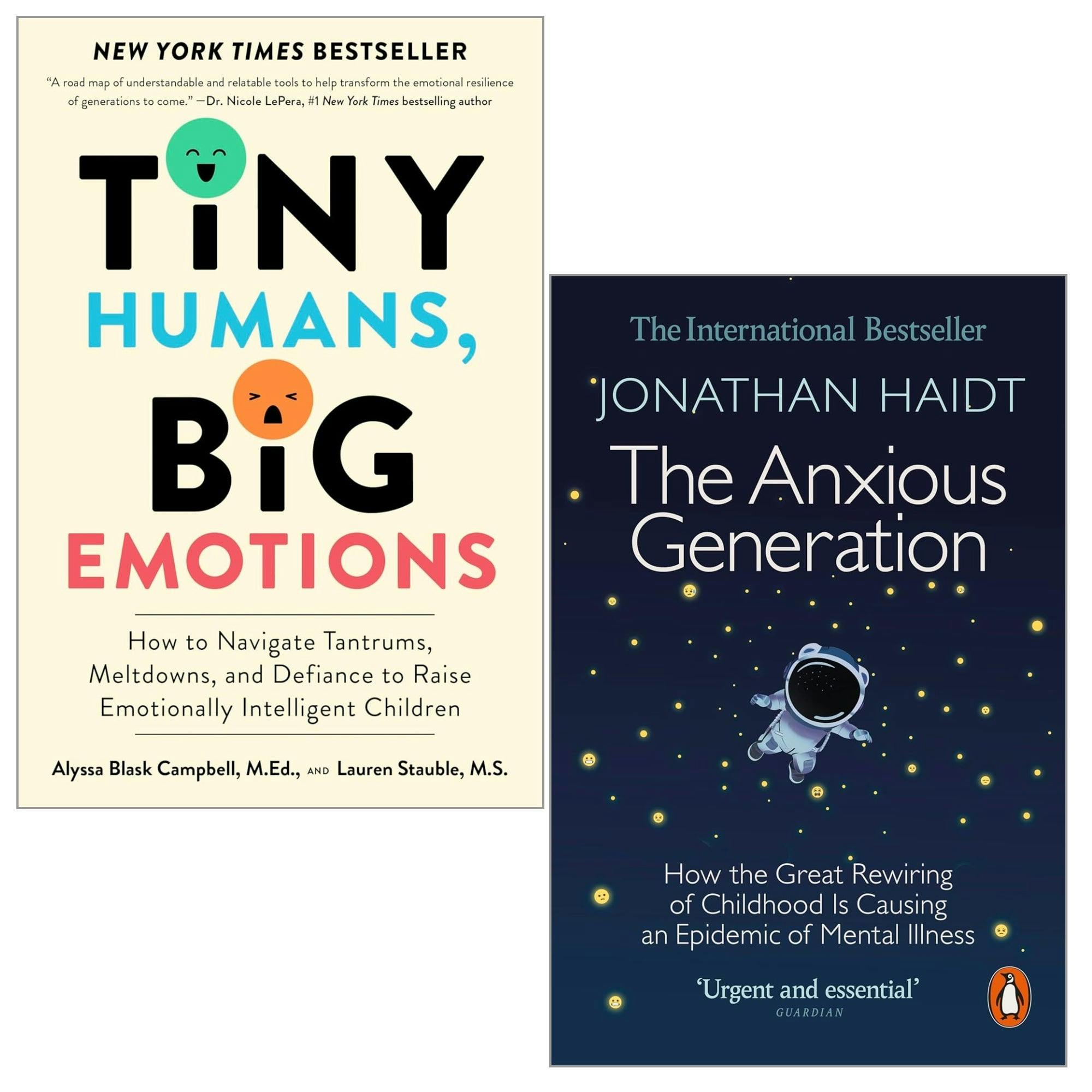 Tiny Humans, Big Emotions and The Anxious Generation 2 Books Collection Set - Image 2