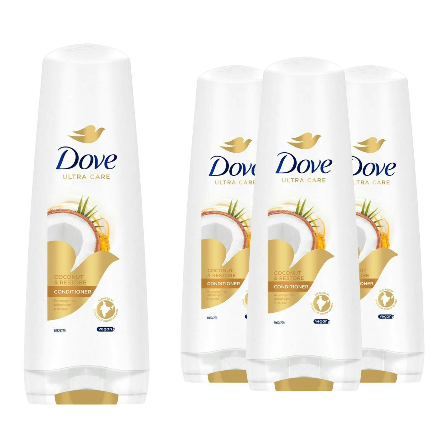Dove Ultra Care Conditioner - Coconut & Restore 4x350 ml Bio Restore Technology - Image 2