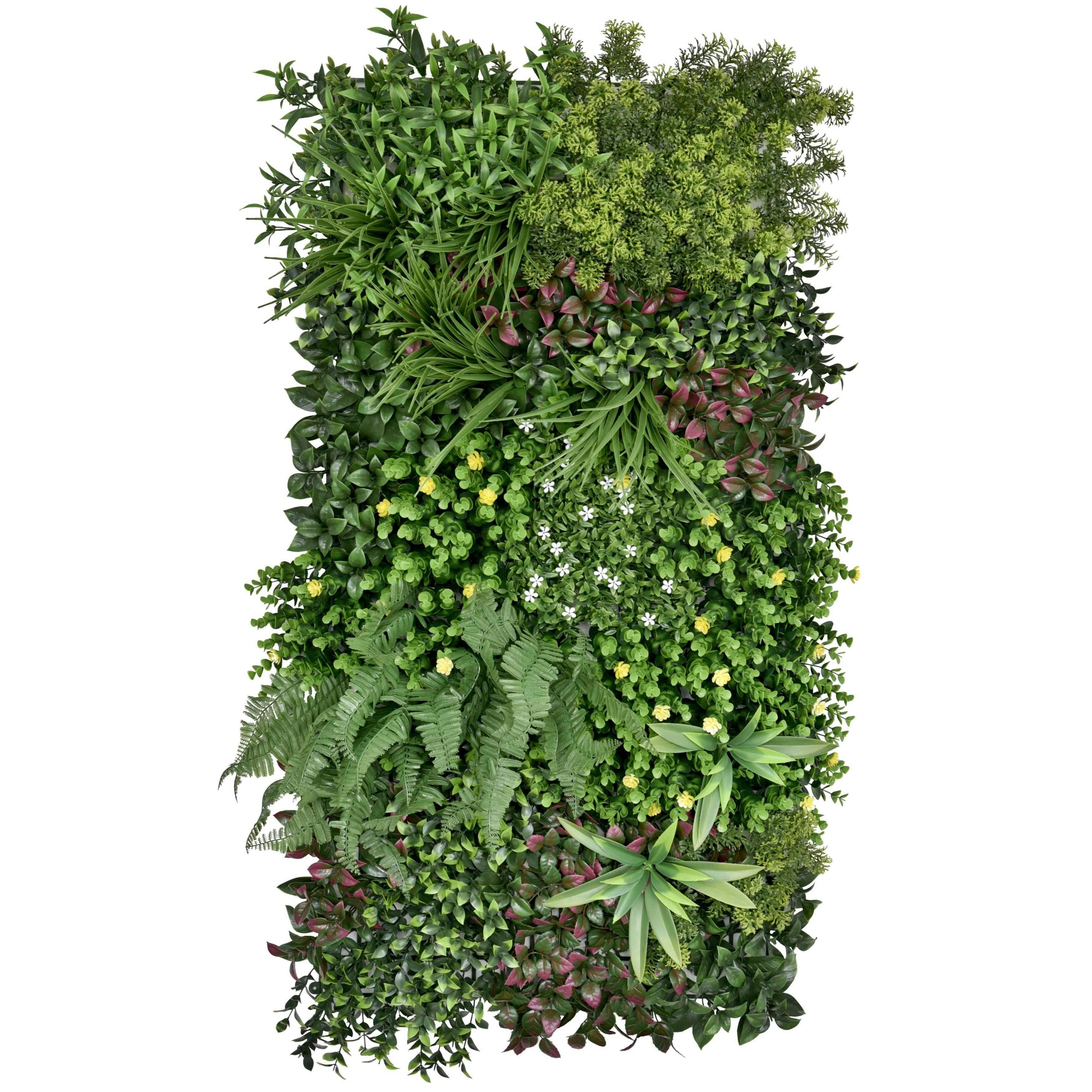 True Products Green Premium Artificial Plants Wall Panel 1M X 50Cm - Wonderland