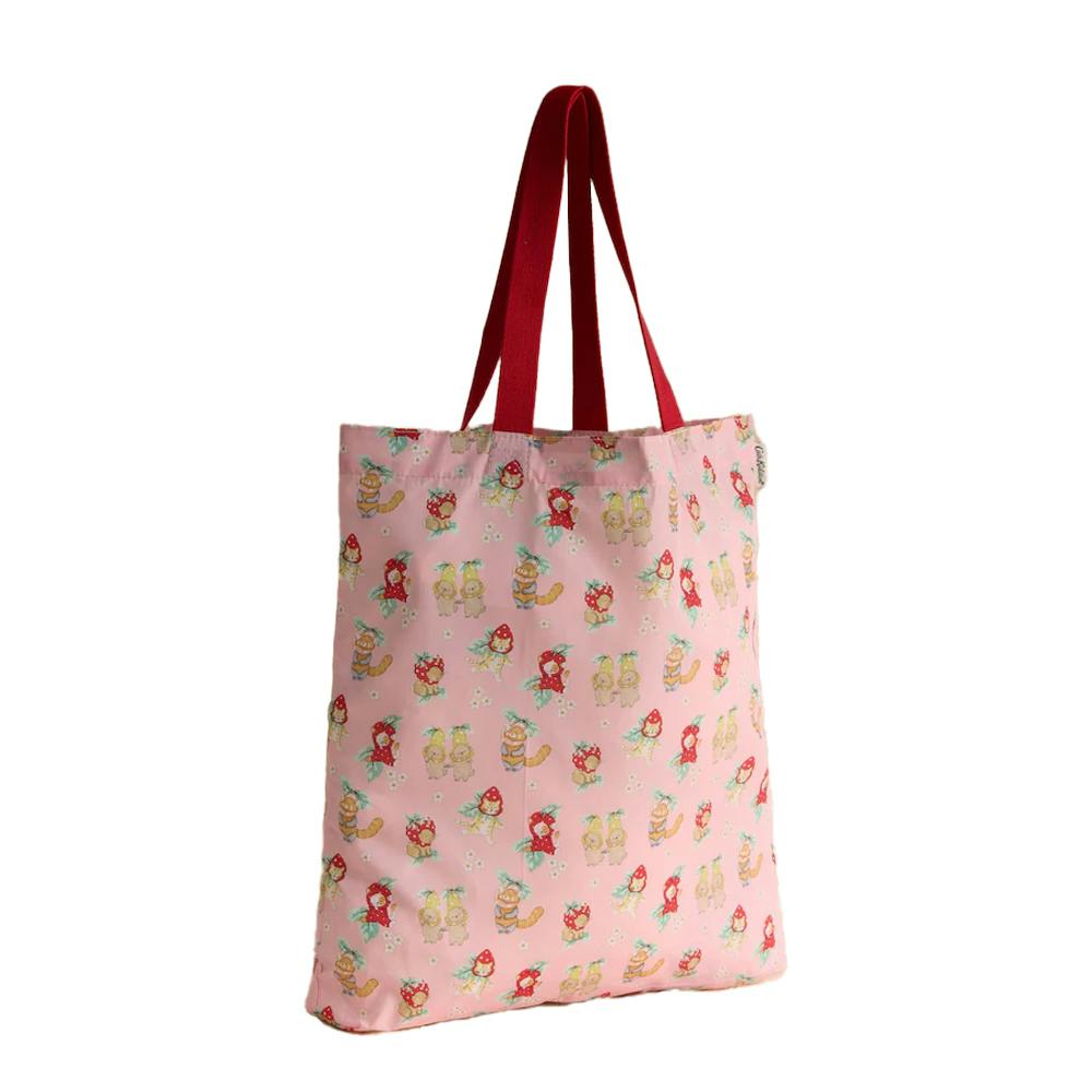 Cath Kidston Pink Cats Foldable Tote Bag - One Size