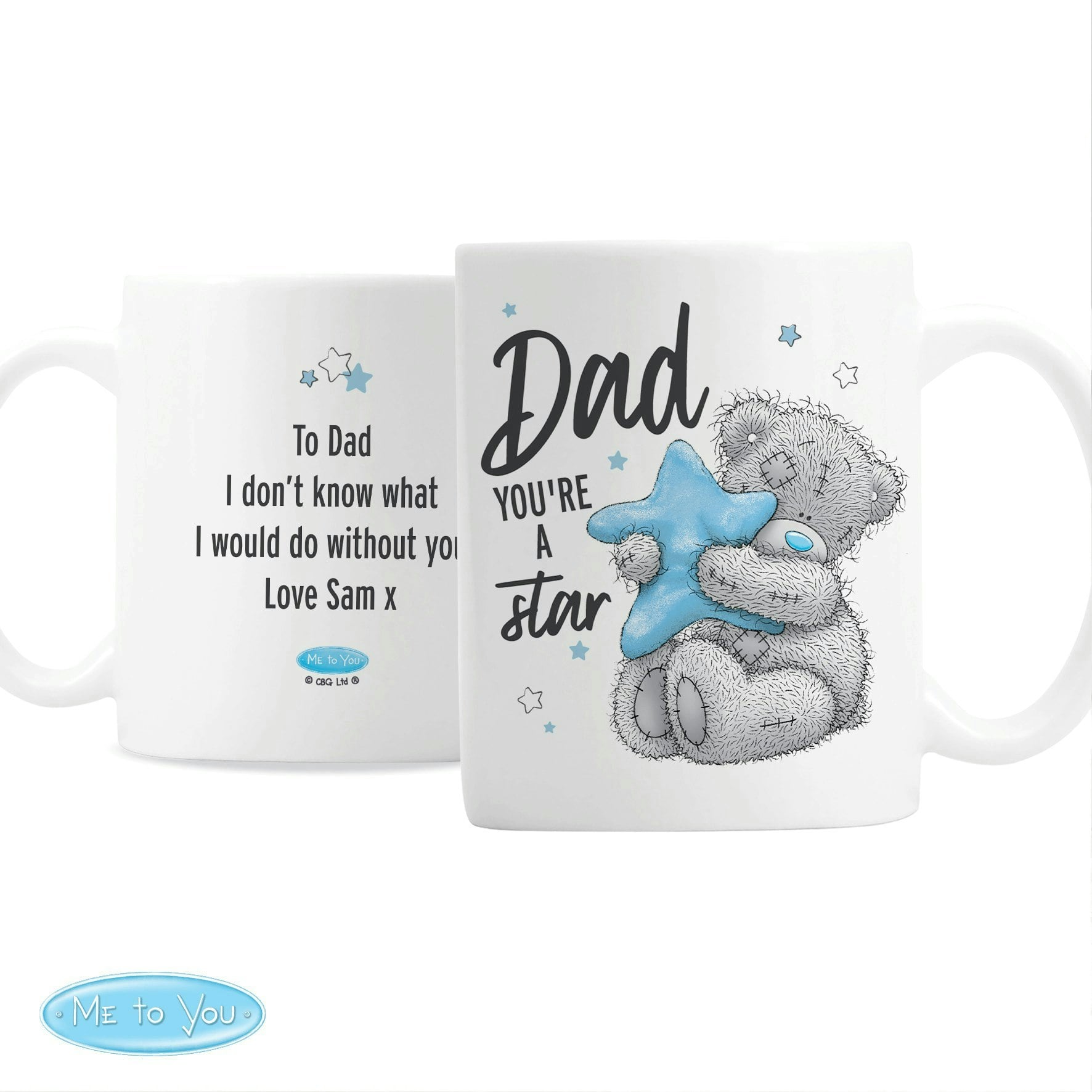 Rackhams Personalised Me To You Dad You're A Star Mug