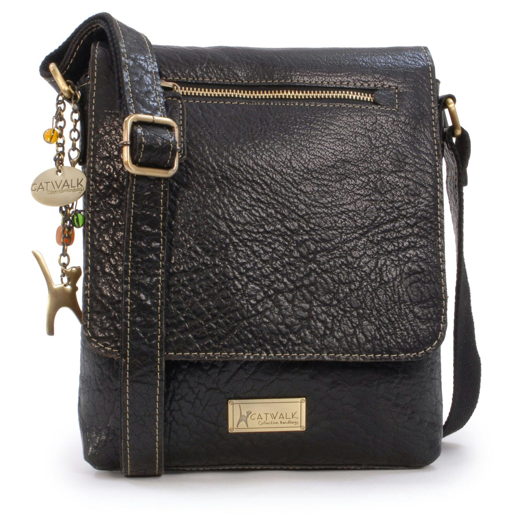 Catwalk Collection Handbags Black Anja - Messenger Bag