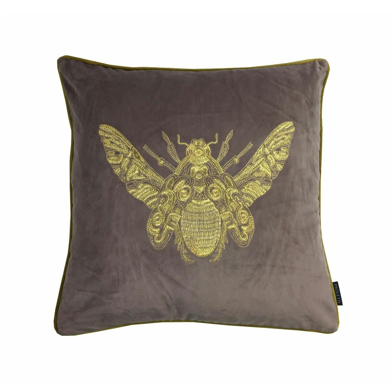 Riva Home Cerana Bee Design Cushion Cover - Dusky Blush - 50 X 50Cm - Dusky Blush - 100% Polyester
