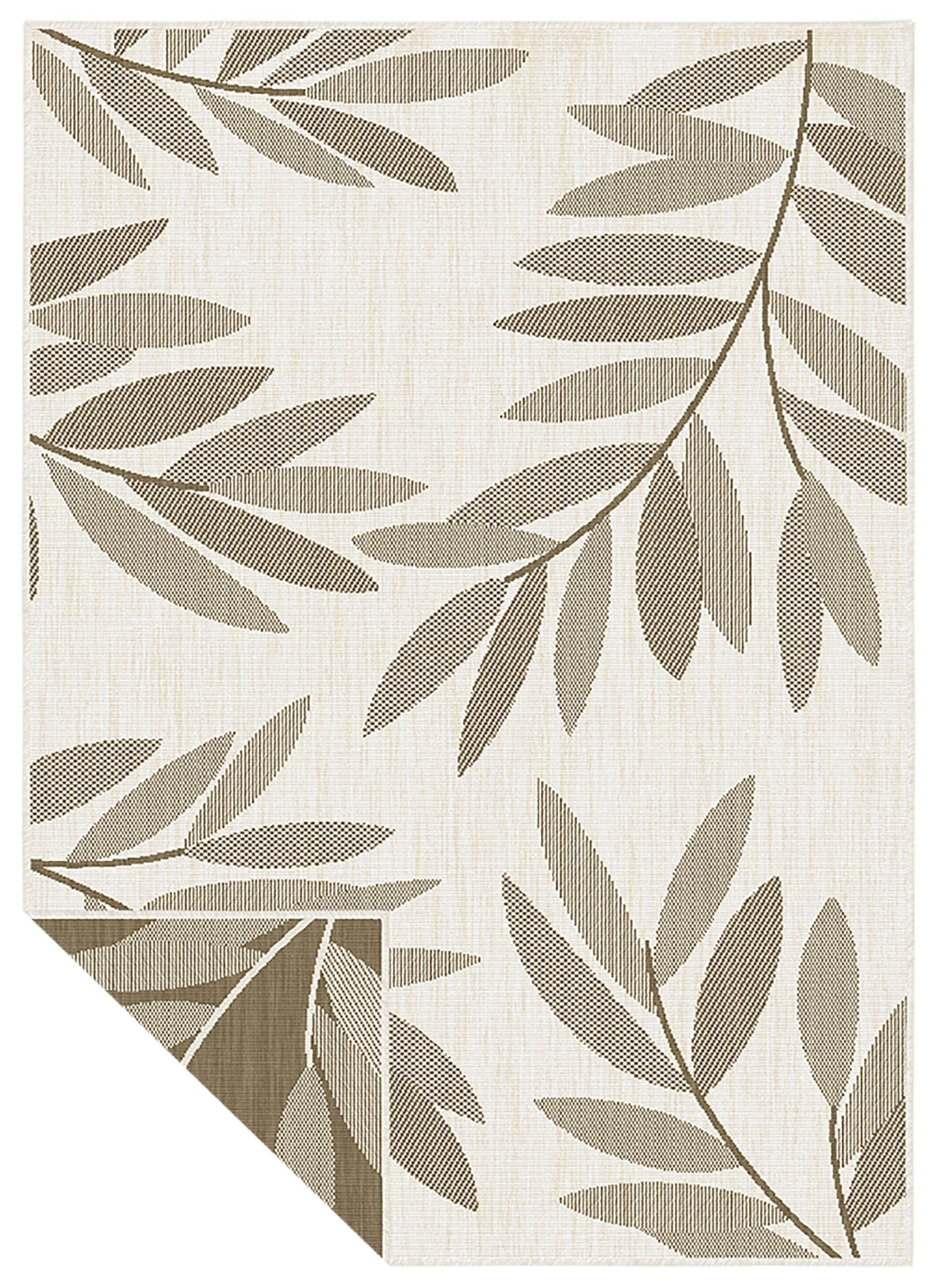 Outdoor or Indoor Trailing Leaves Duo Weave Rug Hardwearing Soft to Touch Mat - Image 4