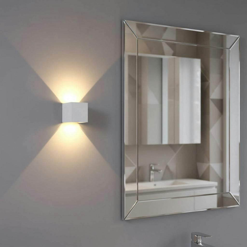 Rackhams White/Light 6 Watt Led Up And Down Modern Bathroom Wall
