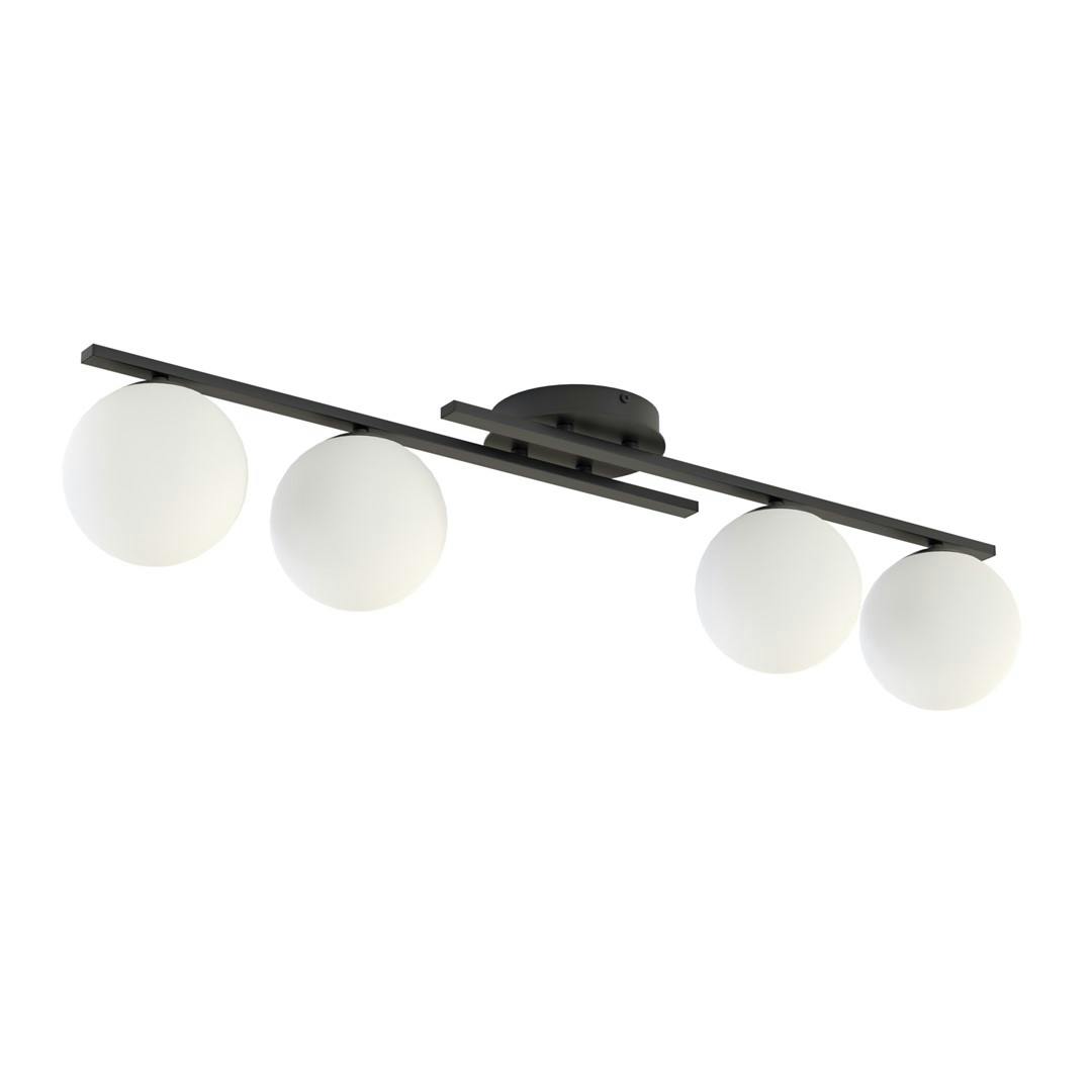 Emibig Black/White Kairo Ceiling Lamp 4 X E14 With Shade