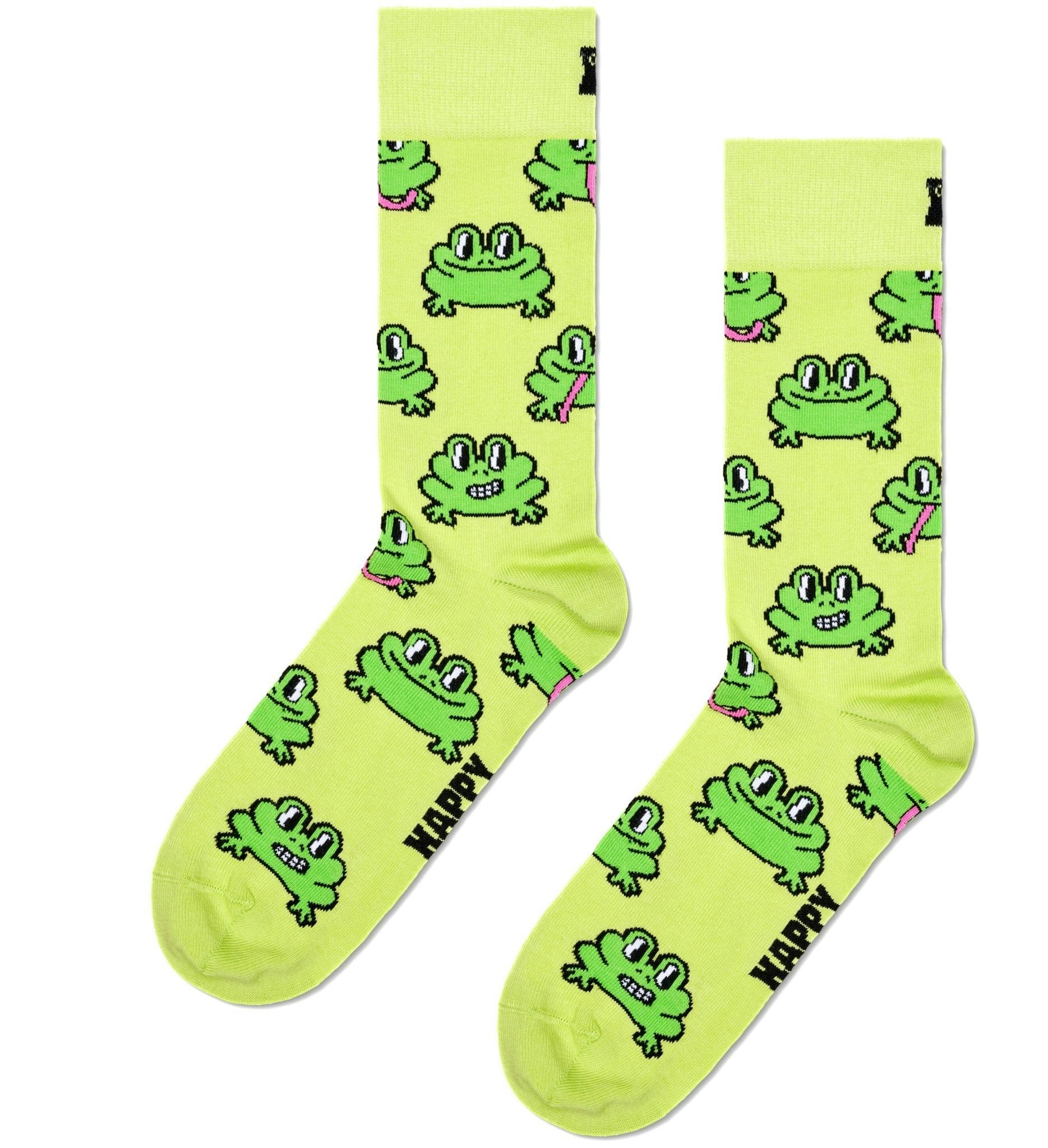 Happy Socks Green Frog Socks, - Eur 36-40