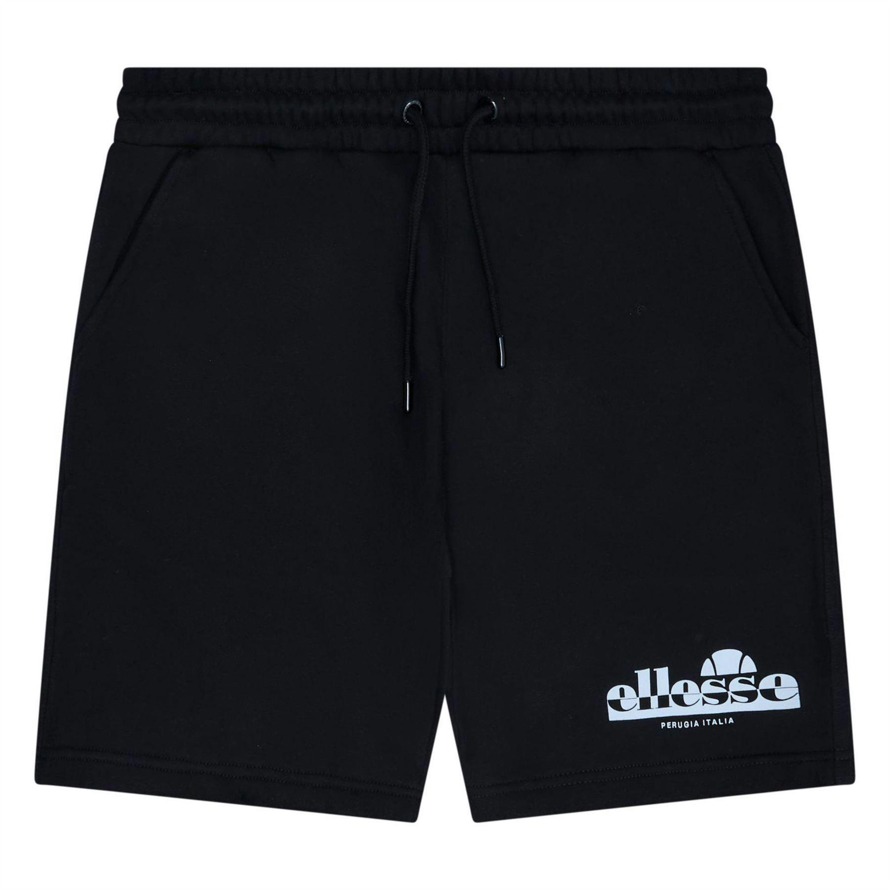 Ellesse Men's Black Fleece Sweat Shorts - Xl - 100% Mixed