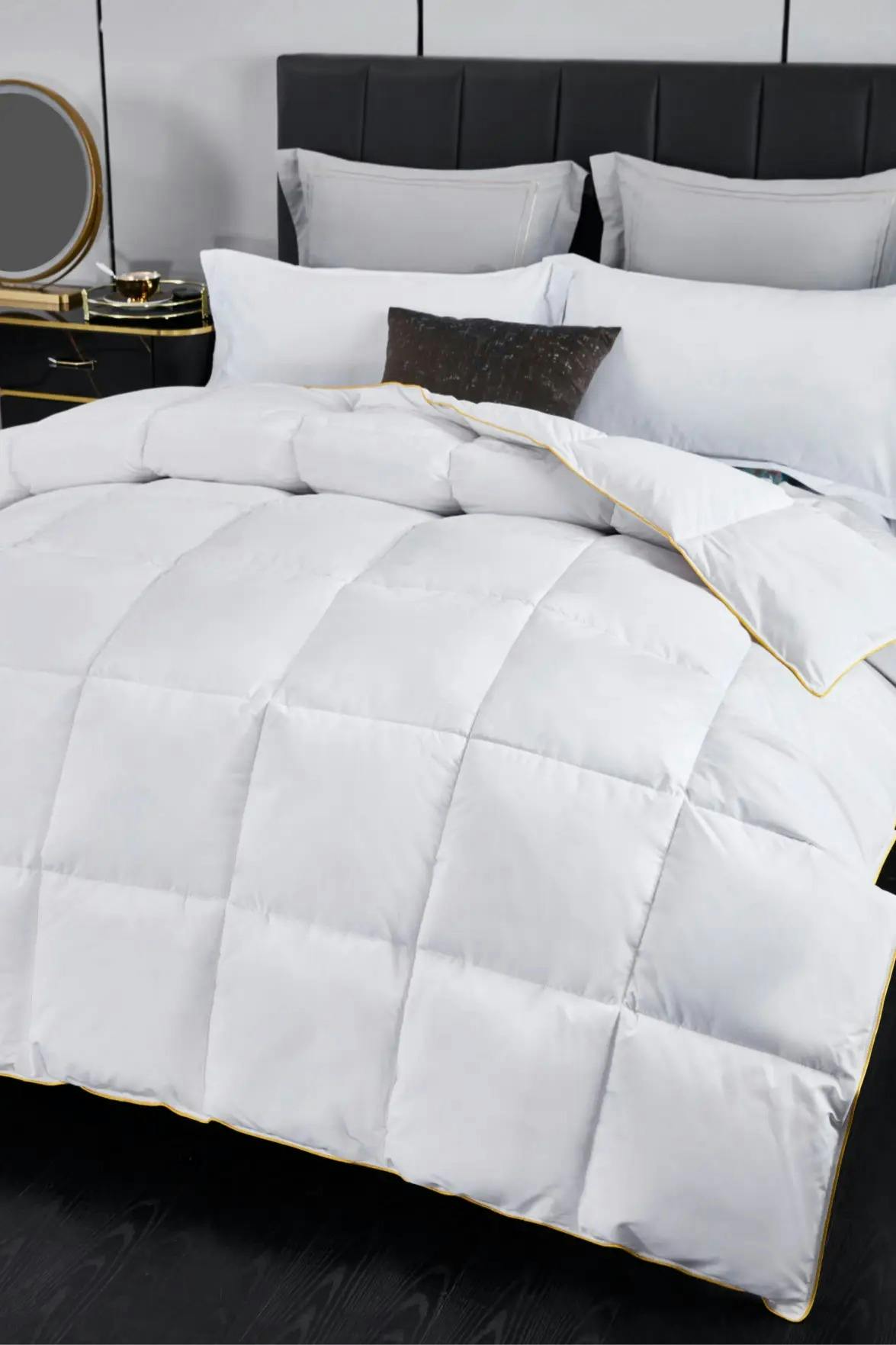 Ezysleep White 10.5Tog Premium Goose Feather And Down Duvet - King
