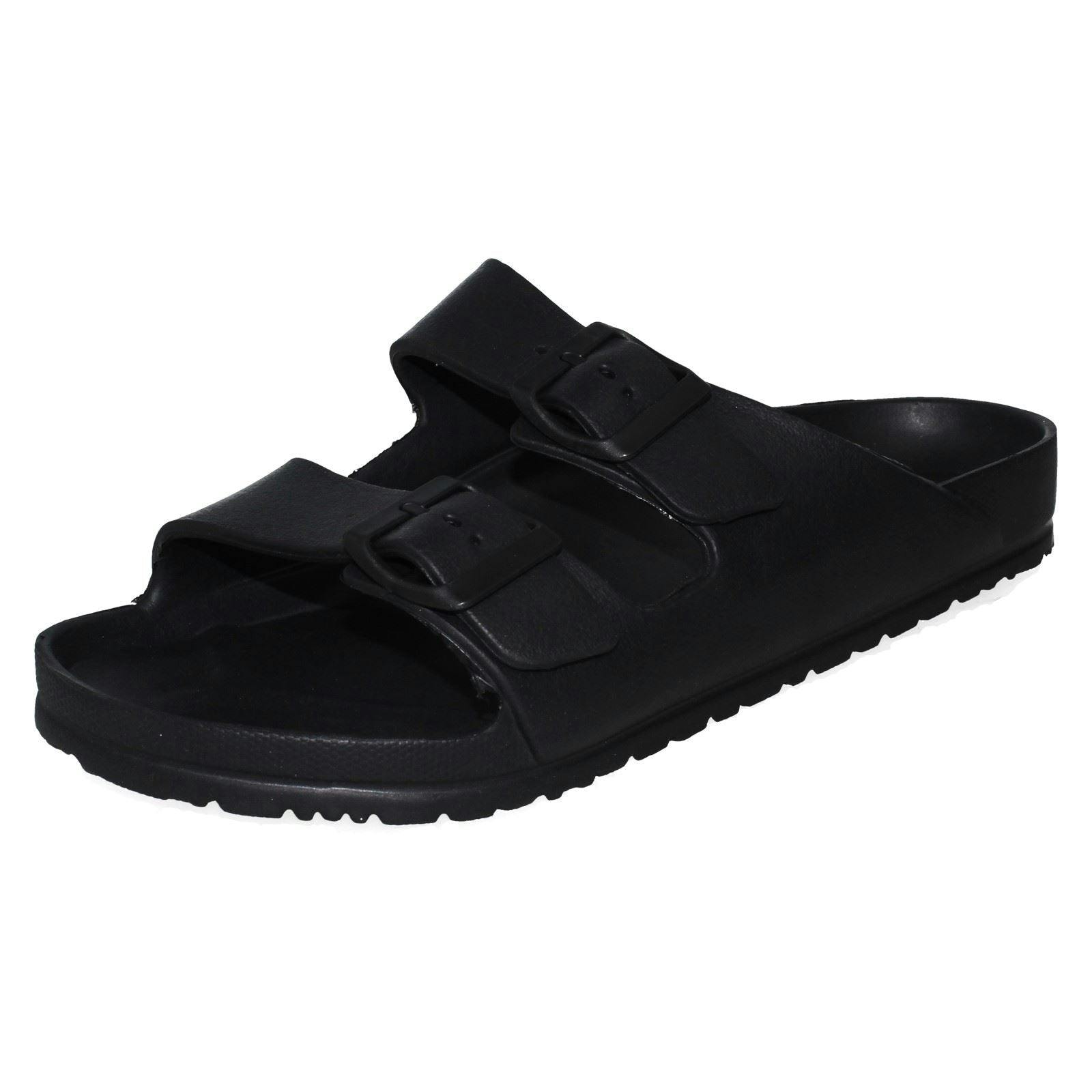 Spot On Men's Light/Black Weight Mule Sandals - Uk 9