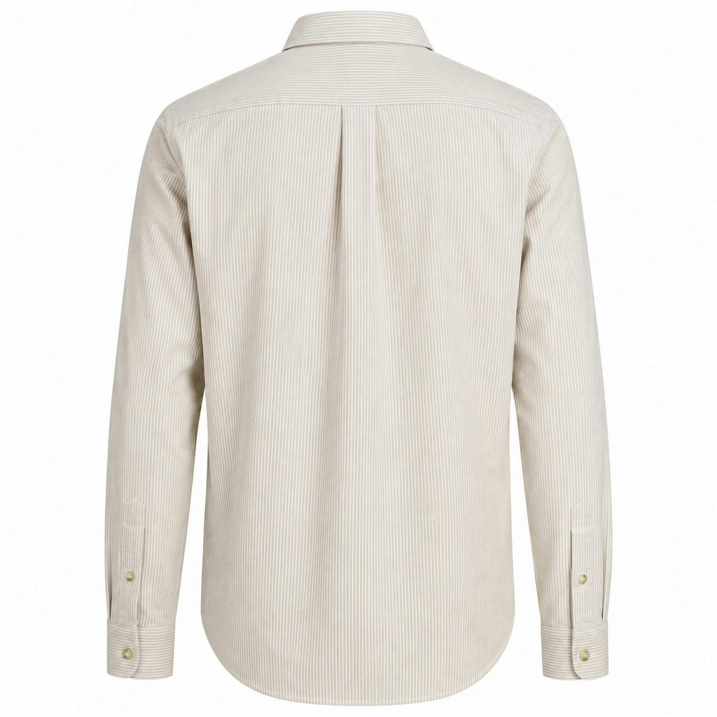 Jack And Jones Men's Long-Sleeved Shirt - Crockery - Xxl - Crockery - 55% Cotton/45% Viscose