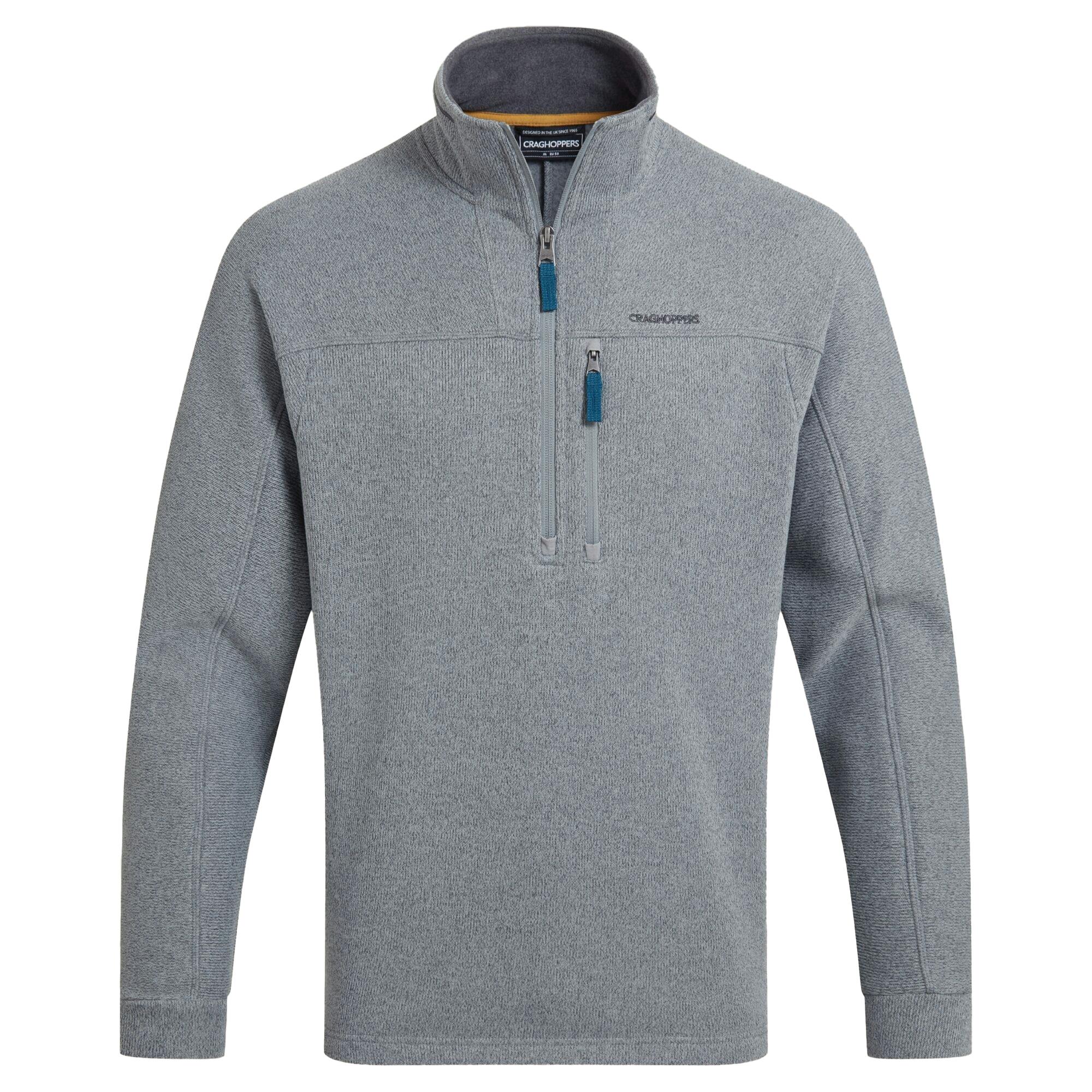 Craghoppers Men's Grey Torney Iii Half Zip Fleece - Cloud - M - Cloud - 100% Mixed