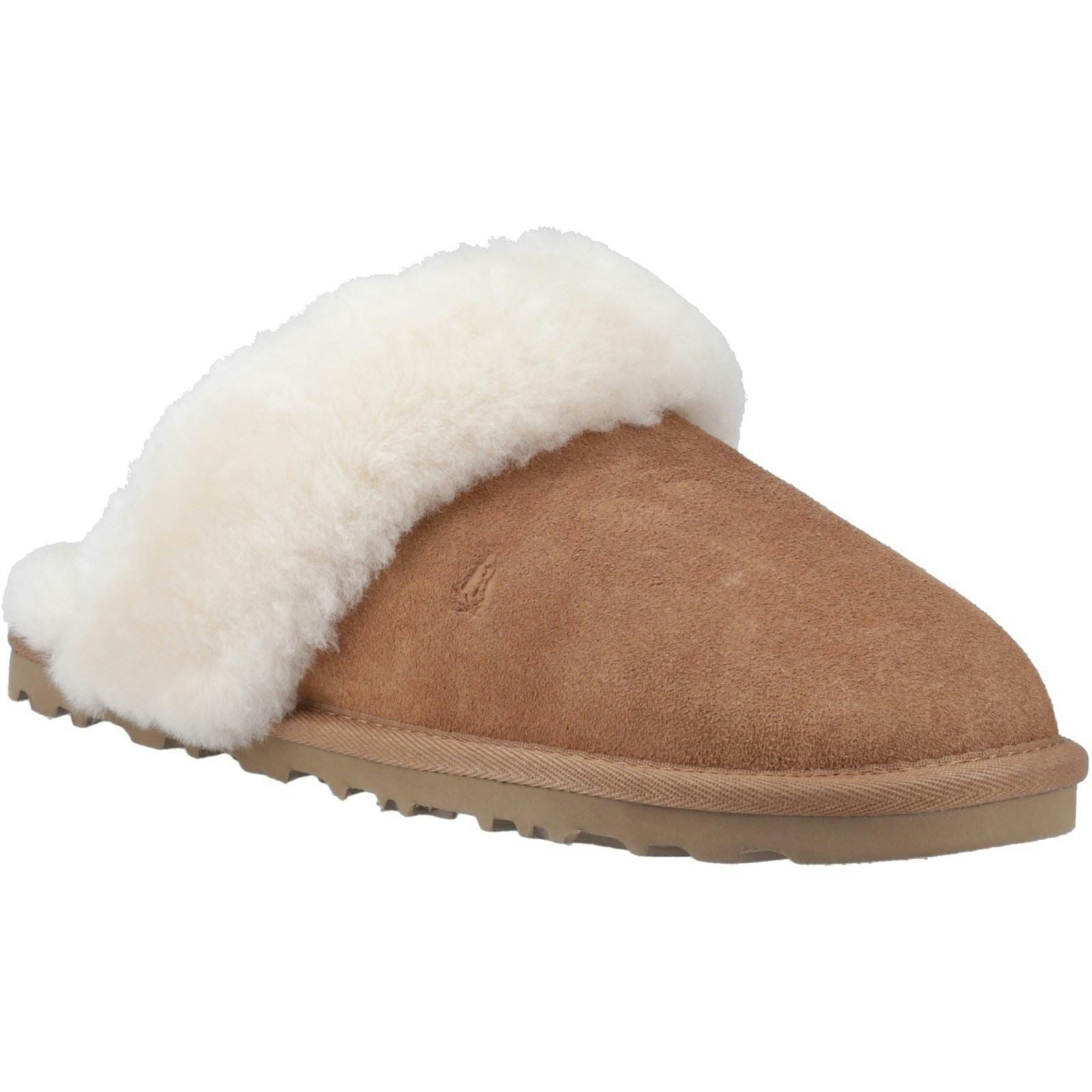 Hush Puppies Women's Samantha Suede Tan Slippers - Size 7