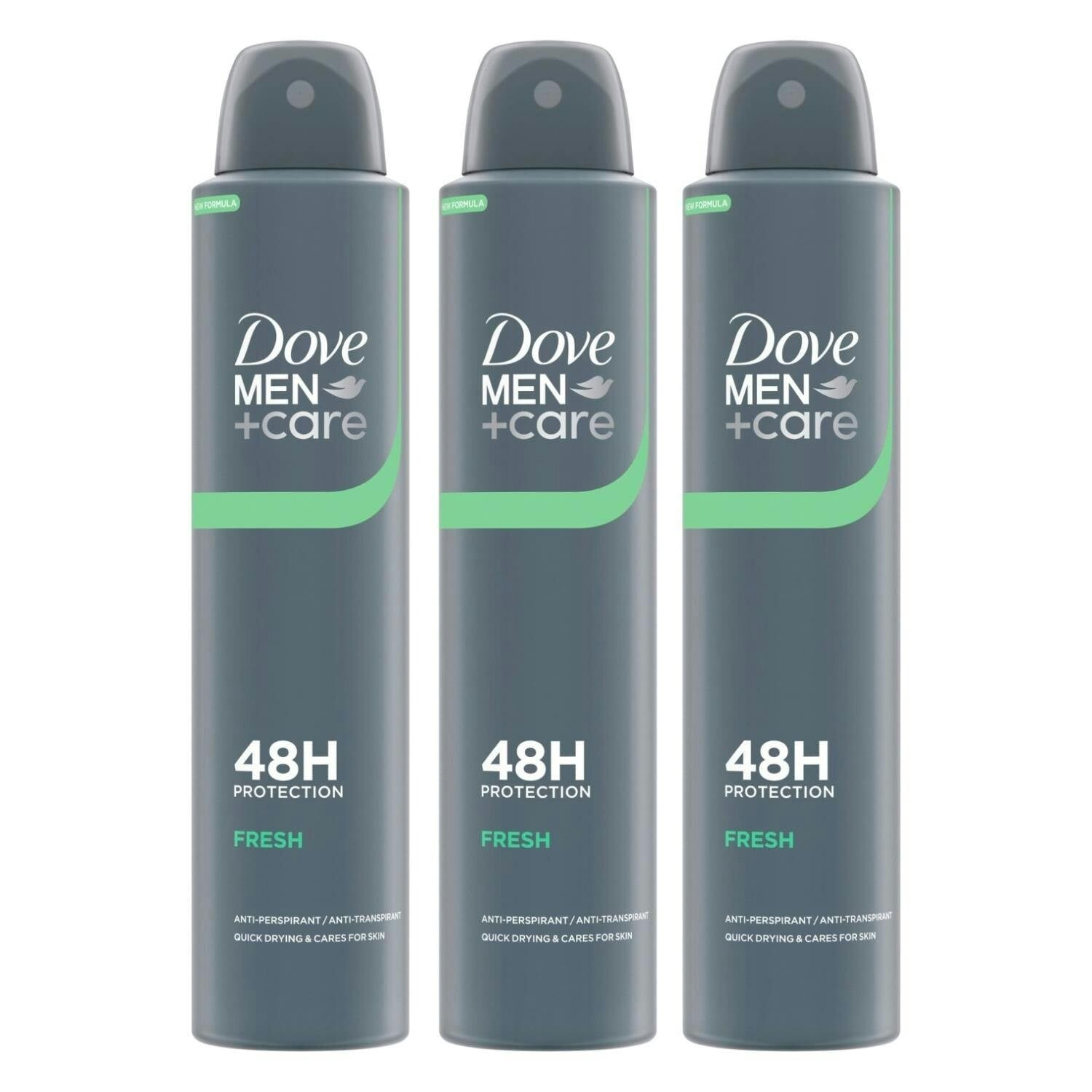 Dove Men's White +Care Fresh 'Antiperspirant' Deo Spray For 48H Protection 200Ml,3 Pack In - Image 8