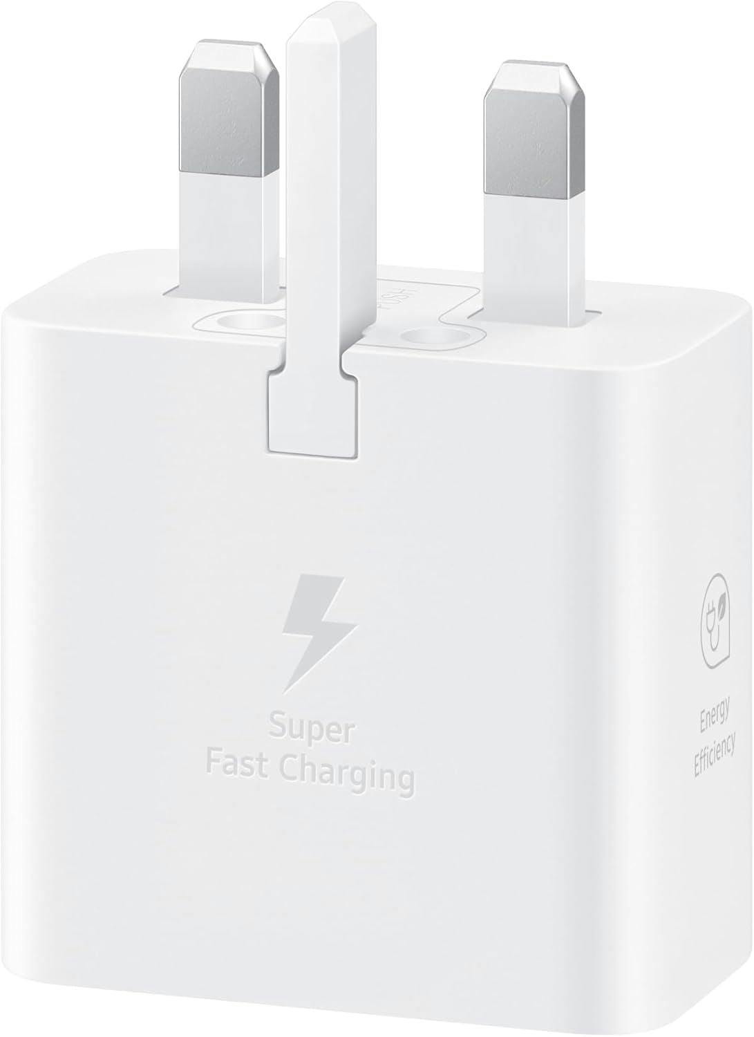 Samsung White Galaxy Official 25W Super Fast Charging Travel Adapter (With Usb-C To C Data Cable), - Image 2