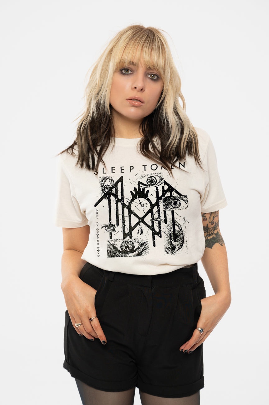 Paradiso Clothing Unisex Paradiso Sleep Token Eyes Band Logo T Shirt - Xl