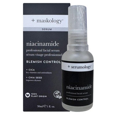 Serumology Niacinamide Professional Facial Serum 30ml | 100% Plant Based Natural Skincare Blemish Control Serum with Cica - Image 3