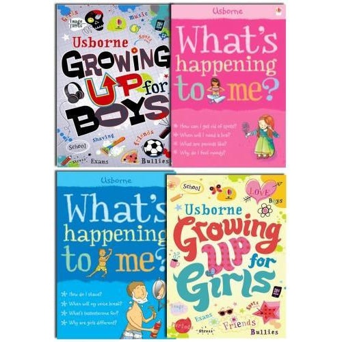 Usborne Publishing Ltd Girls Usborne Growing Up For And Boy Whats Happening To Me 4 Books Collection Set
